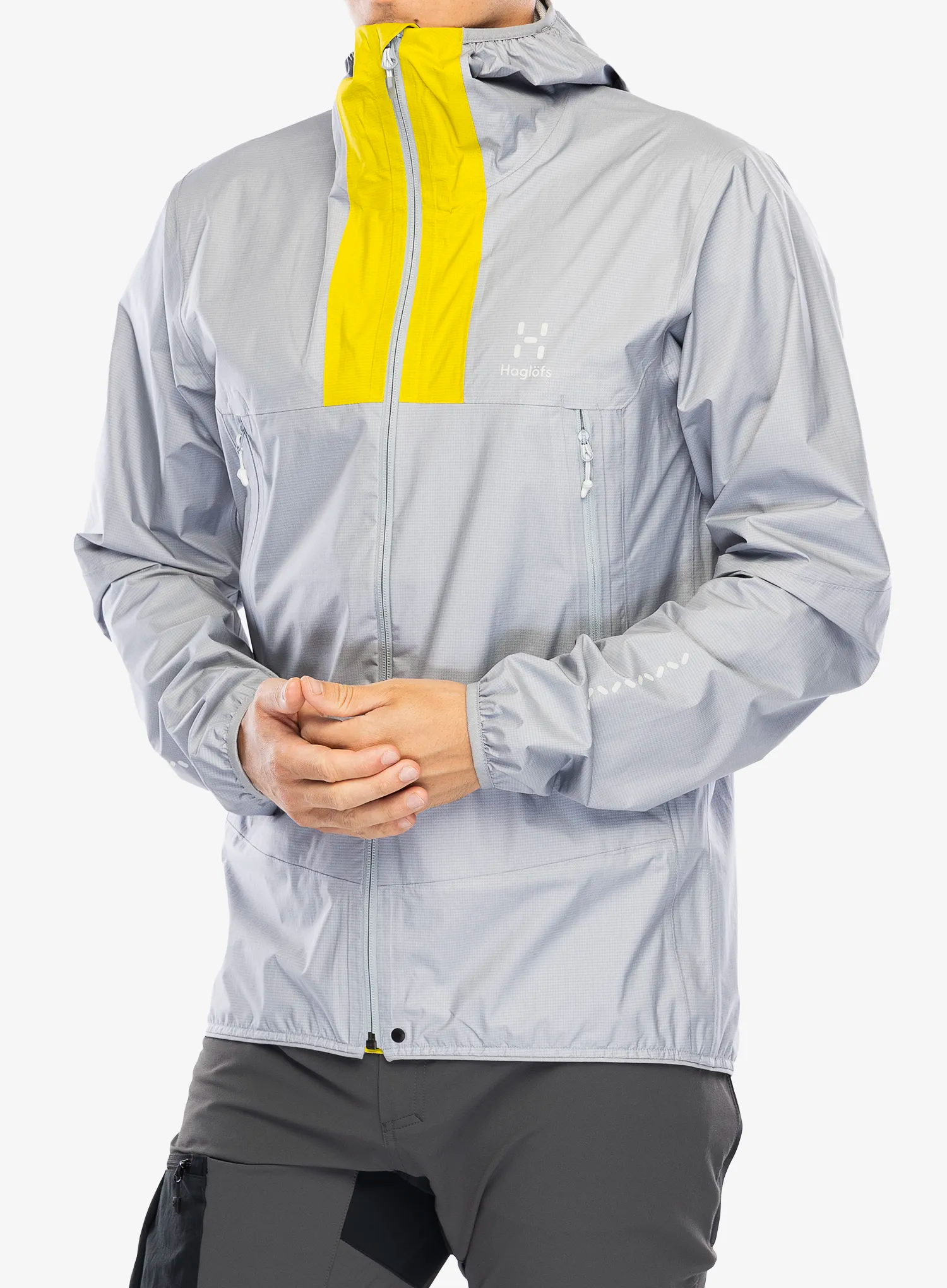Kišna jakna Haglofs L.I.M Proof Jacket - concrete/aurora