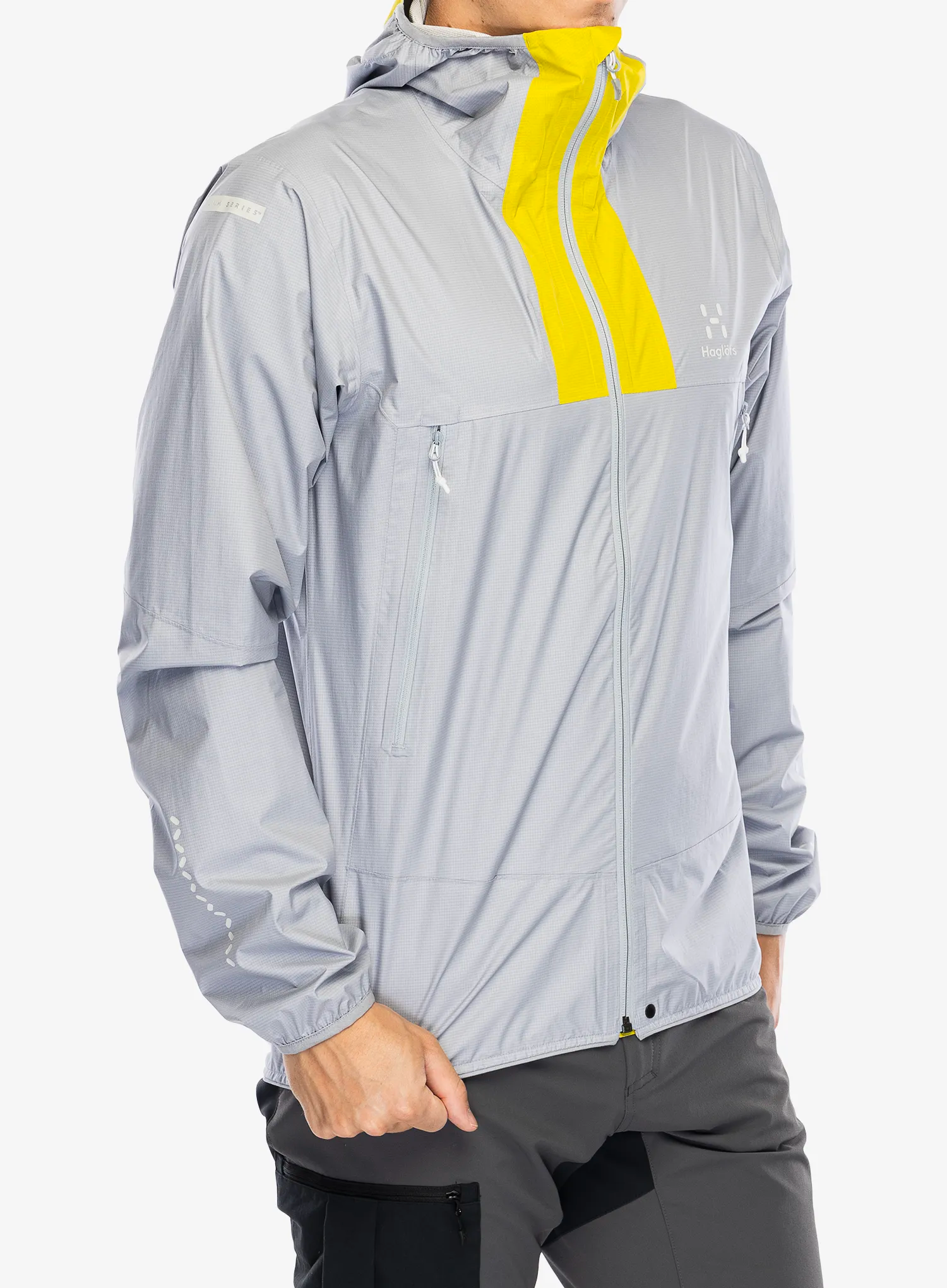 Kišna jakna Haglofs L.I.M Proof Jacket - concrete/aurora