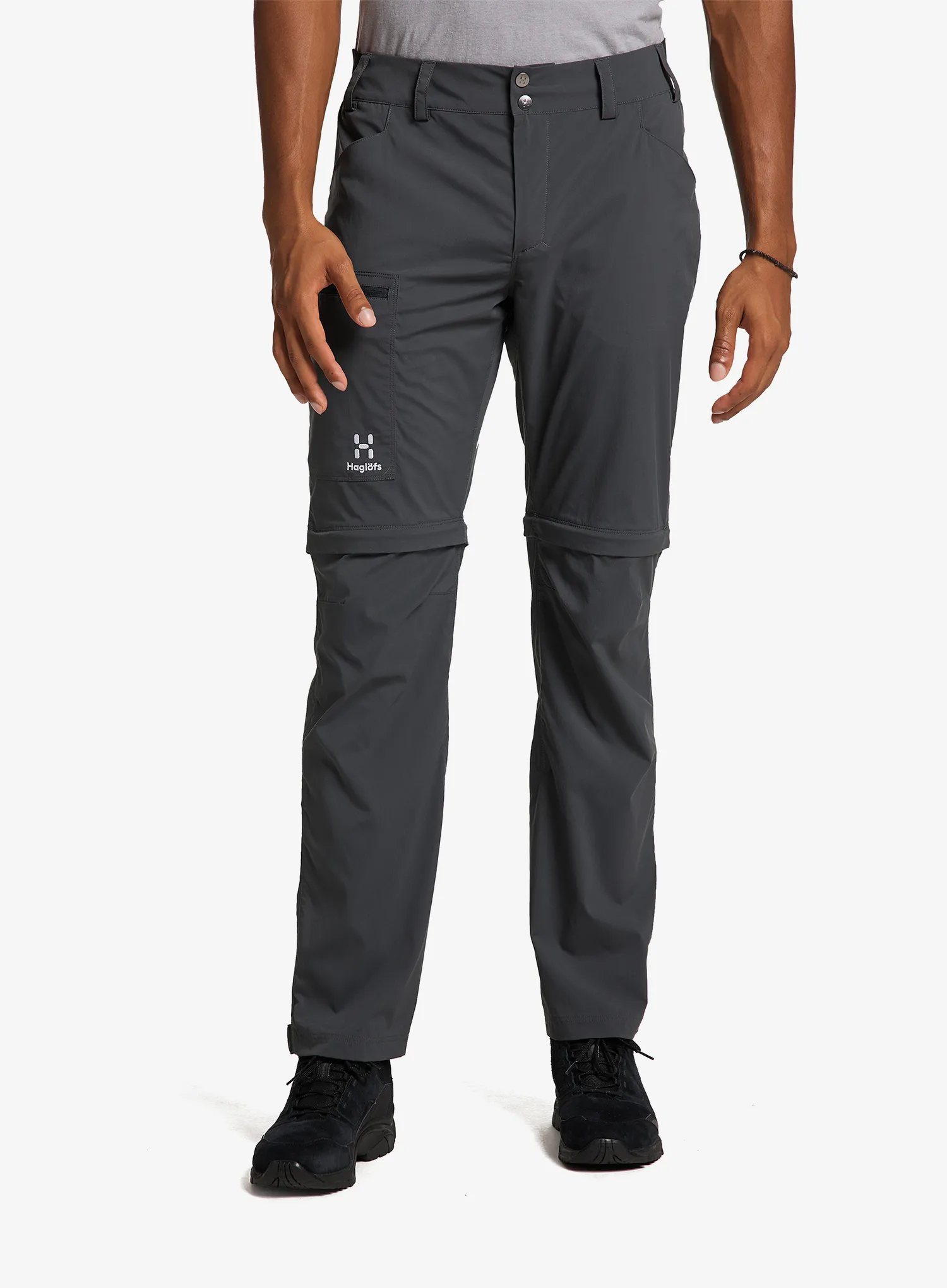Hlače s odvojivim nogavicama Haglofs Lite Standard Zip-Off Pant - magnetite