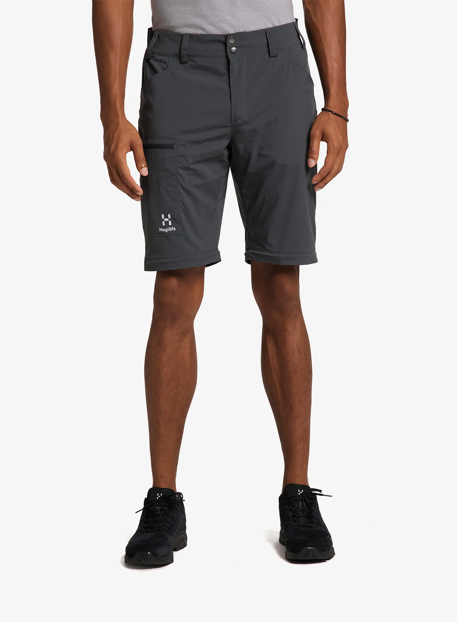 Hlače s odvojivim nogavicama Haglofs Lite Standard Zip-Off Pant - magnetite