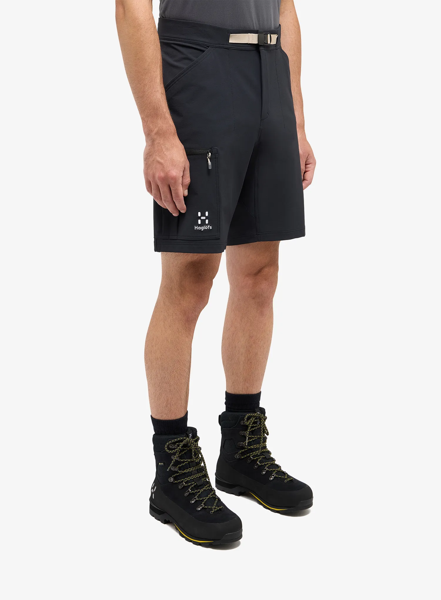 Muške kratke hlače Haglofs Lizard Softshell Shorts - true black