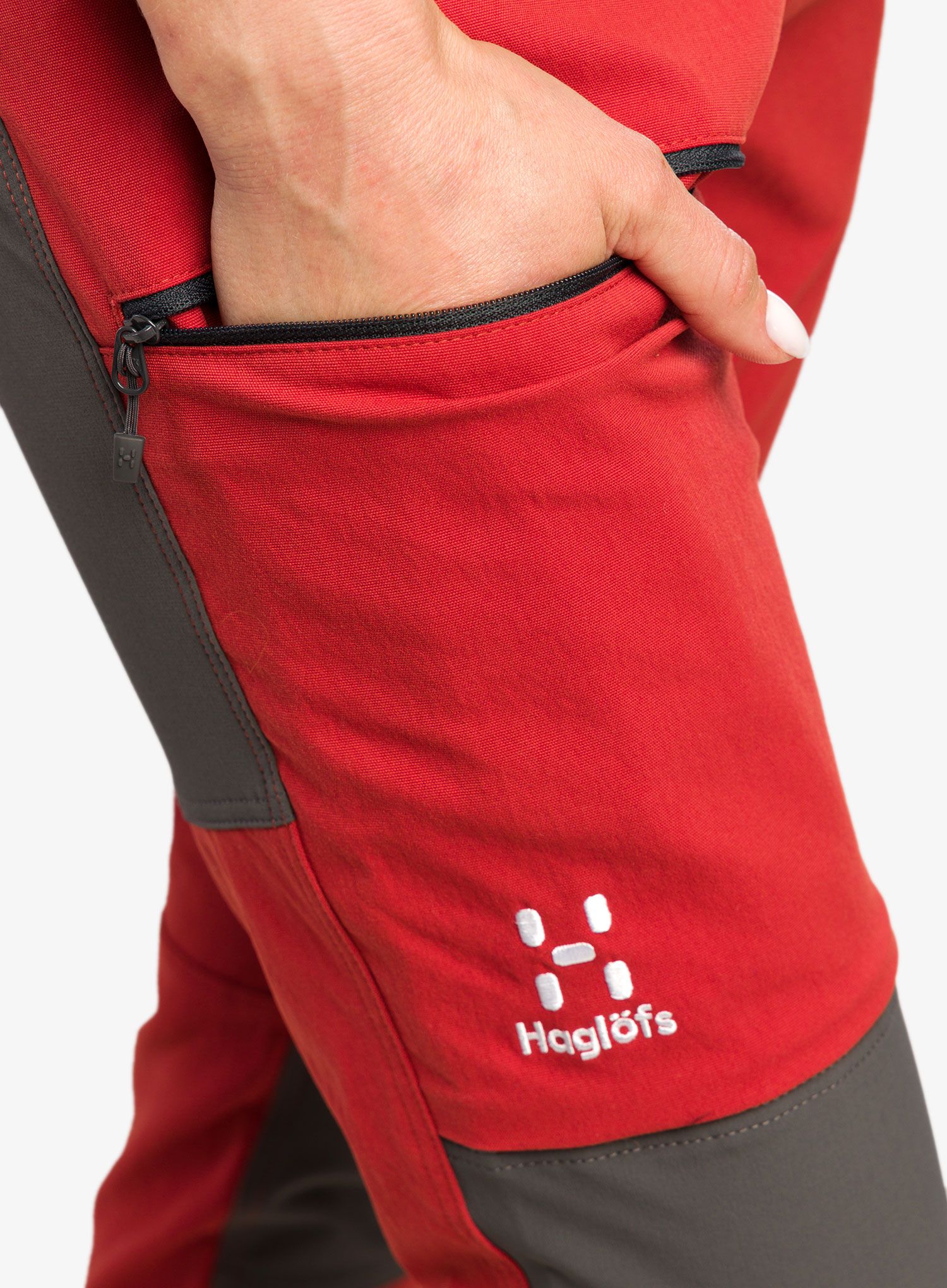 Ženske trekking hlače Haglofs Mid Slim Pant - corrosion/magnetite