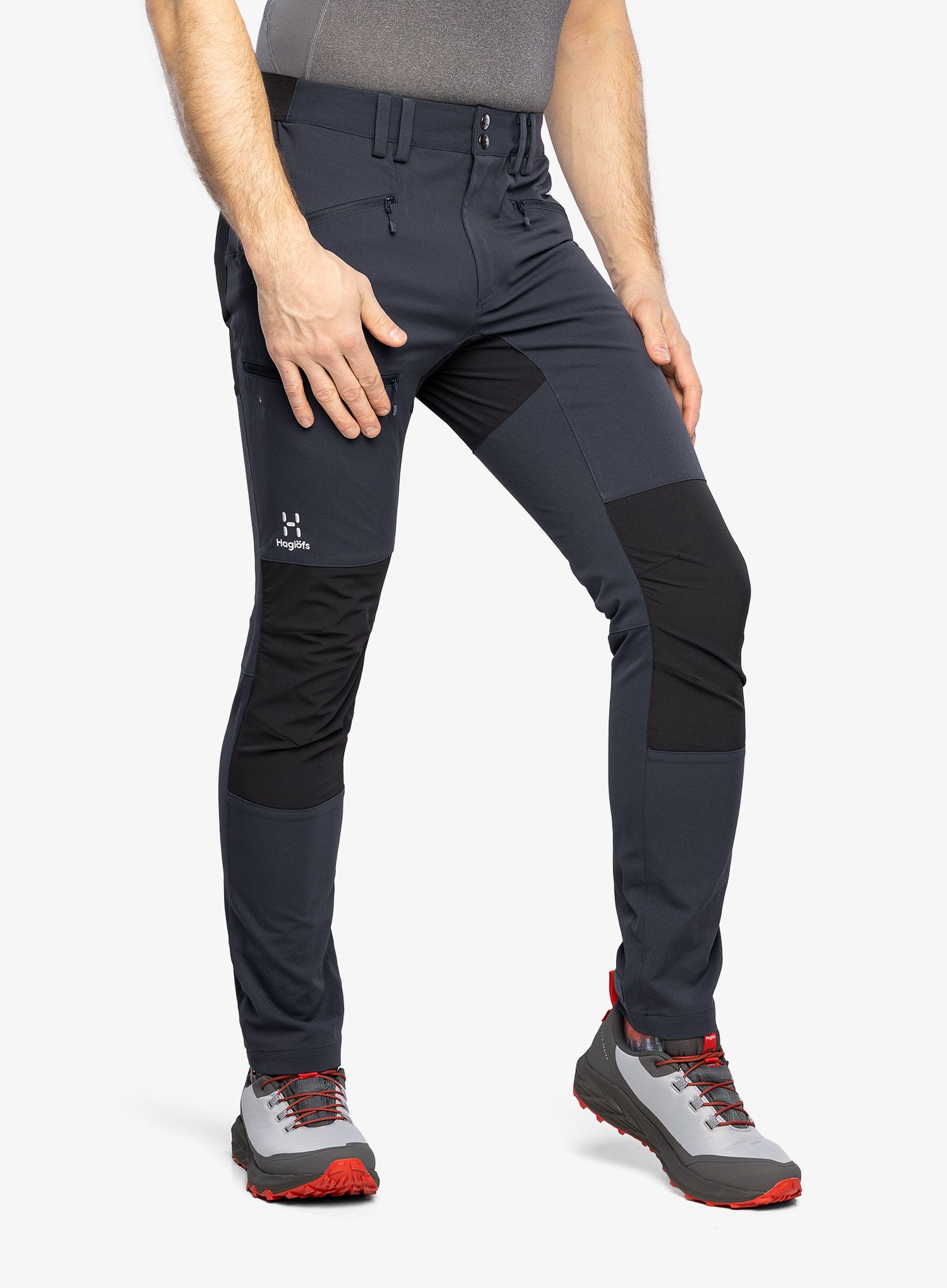 Planinske hlače Haglofs Mid Slim Pant - tarn blue/true black