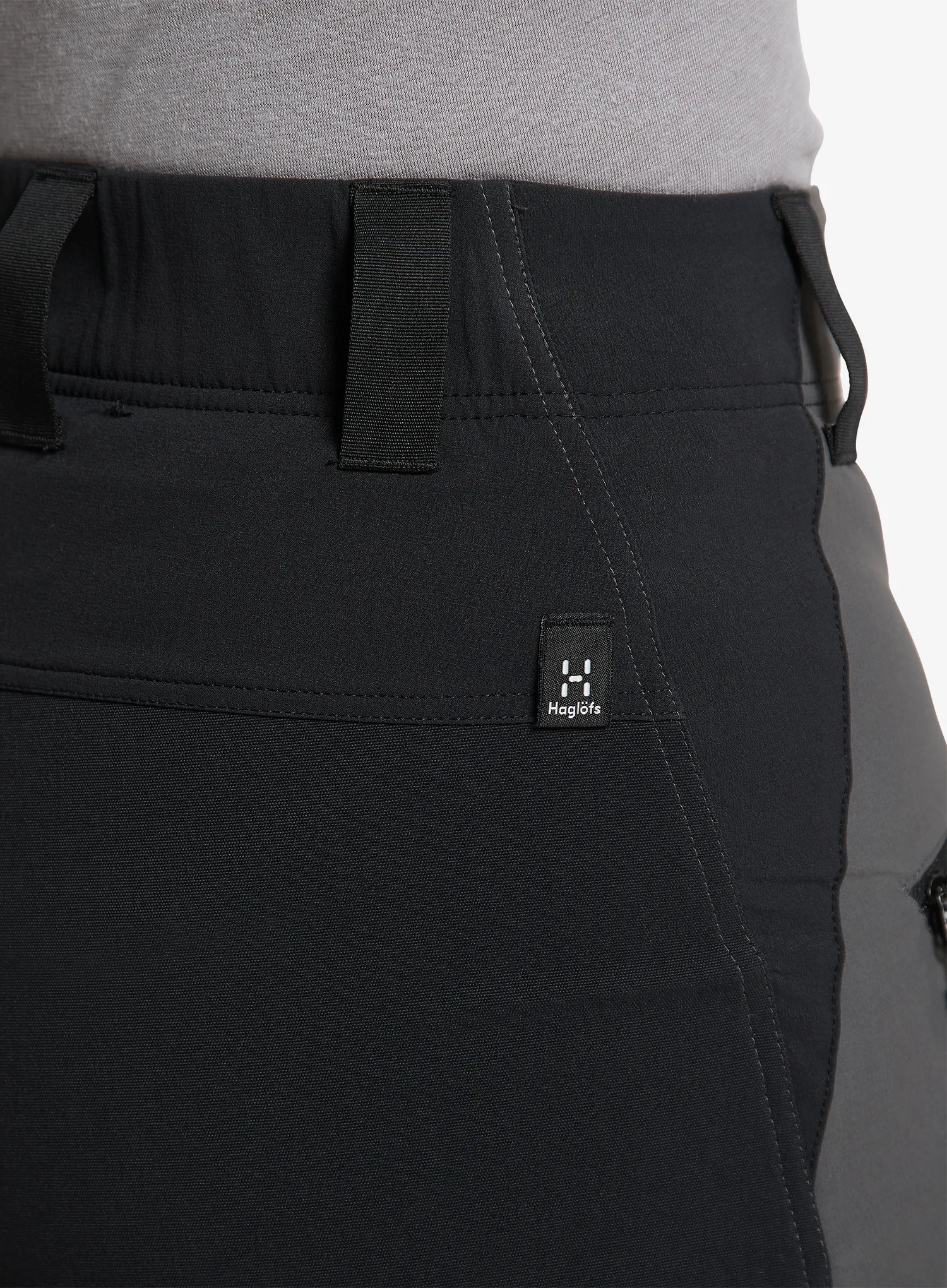 Ženske trekking hlače Haglofs Mid Standard Pant - magnetite/true black