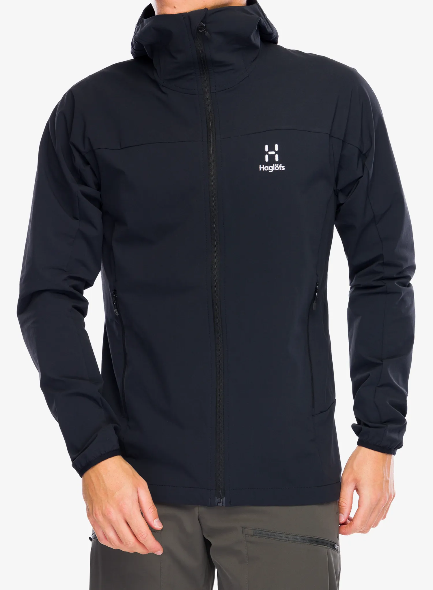 Softshell jakna Haglofs Moran Softshell Hood - true black