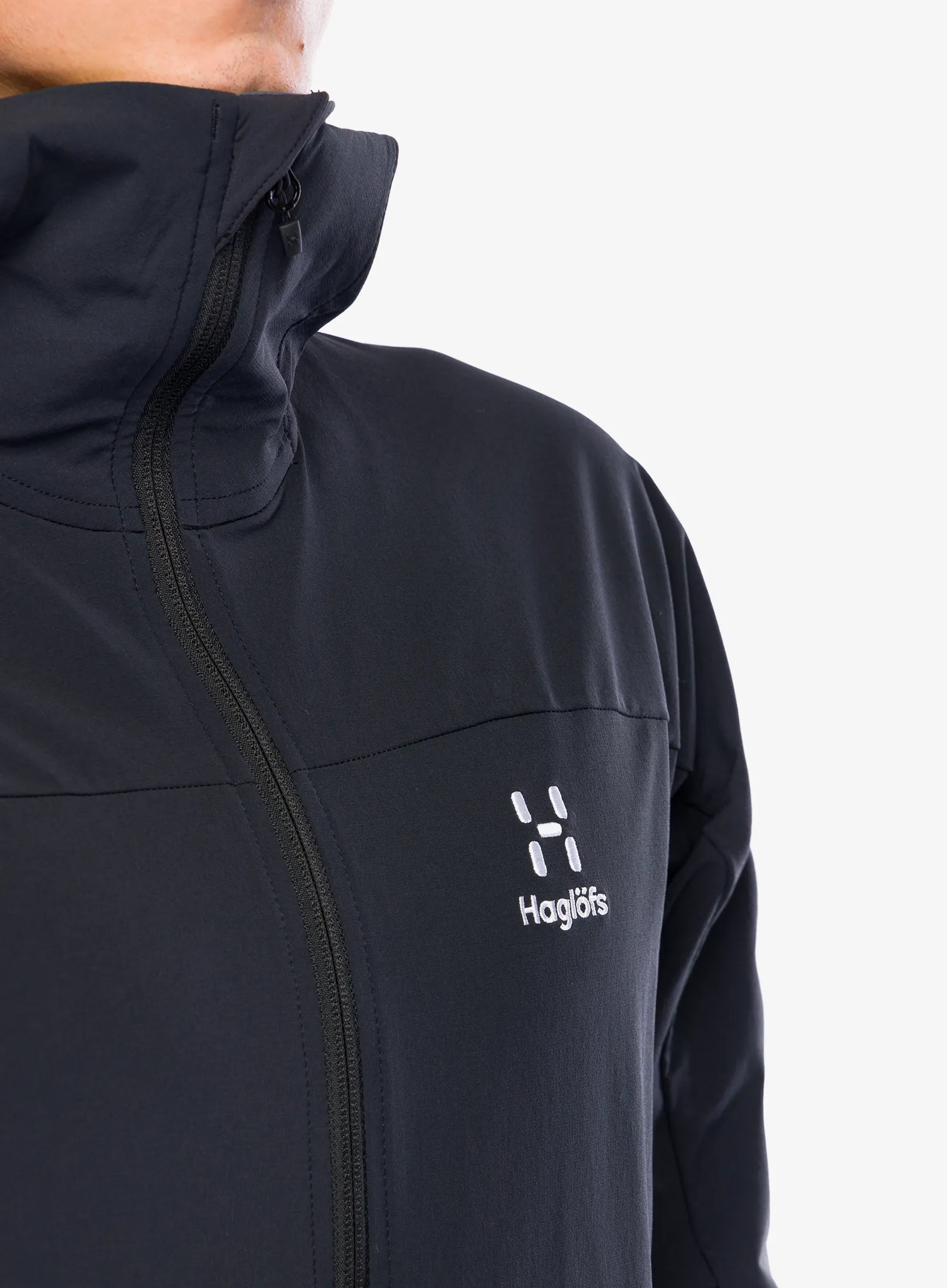 Softshell jakna Haglofs Moran Softshell Hood - true black