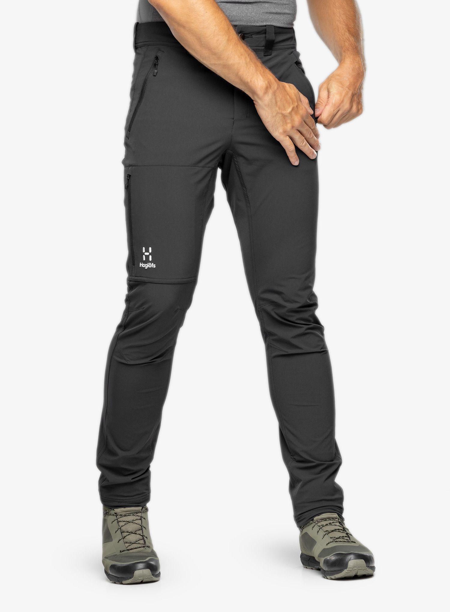 Muške softshell hlače Haglofs Moran Softshell Slim Pant - true black