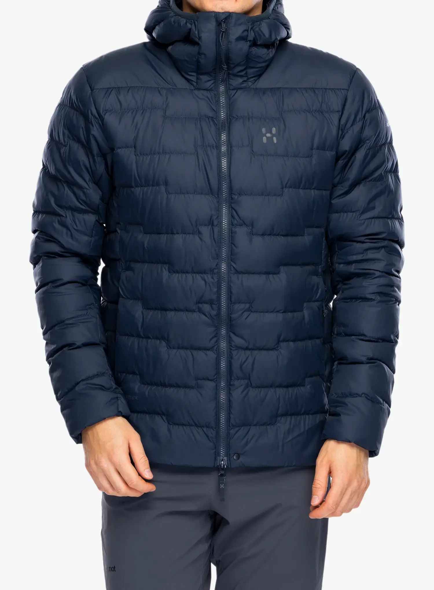 Pernata jakna Haglofs ROC Flash Down Hood - tarn blue