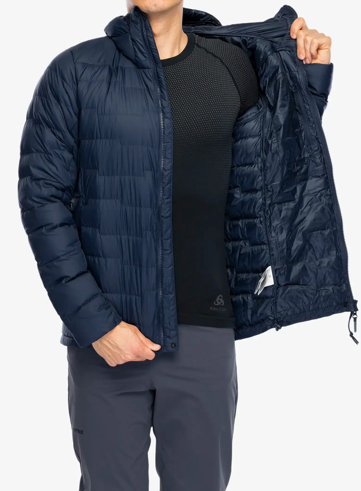 Pernata jakna Haglofs ROC Flash Down Hood - tarn blue