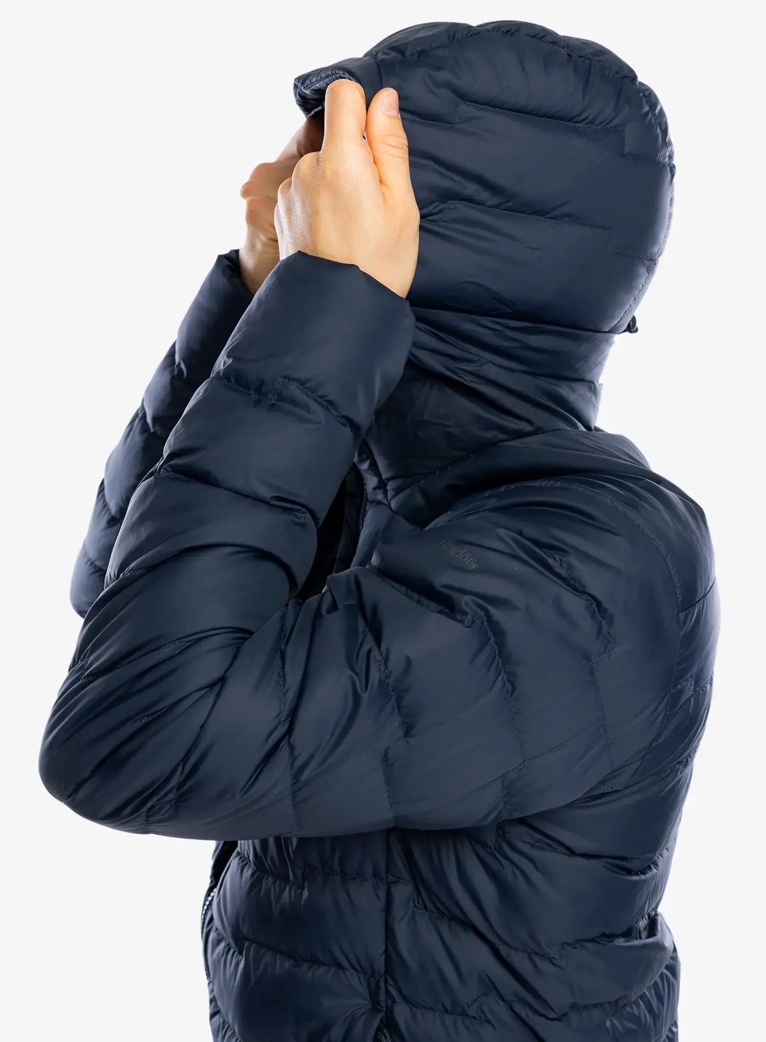 Pernata jakna Haglofs ROC Flash Down Hood - tarn blue
