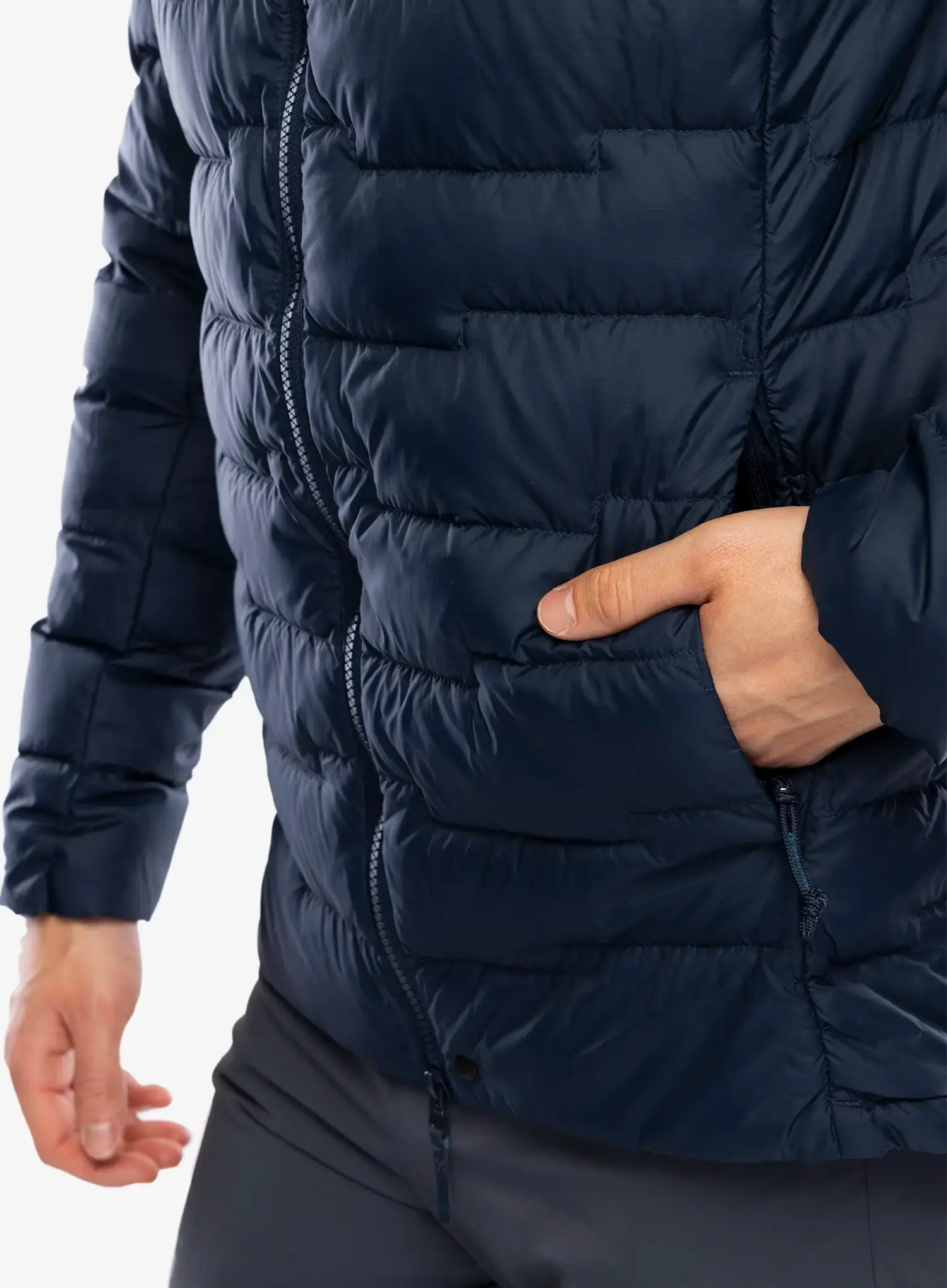 Pernata jakna Haglofs ROC Flash Down Hood - tarn blue