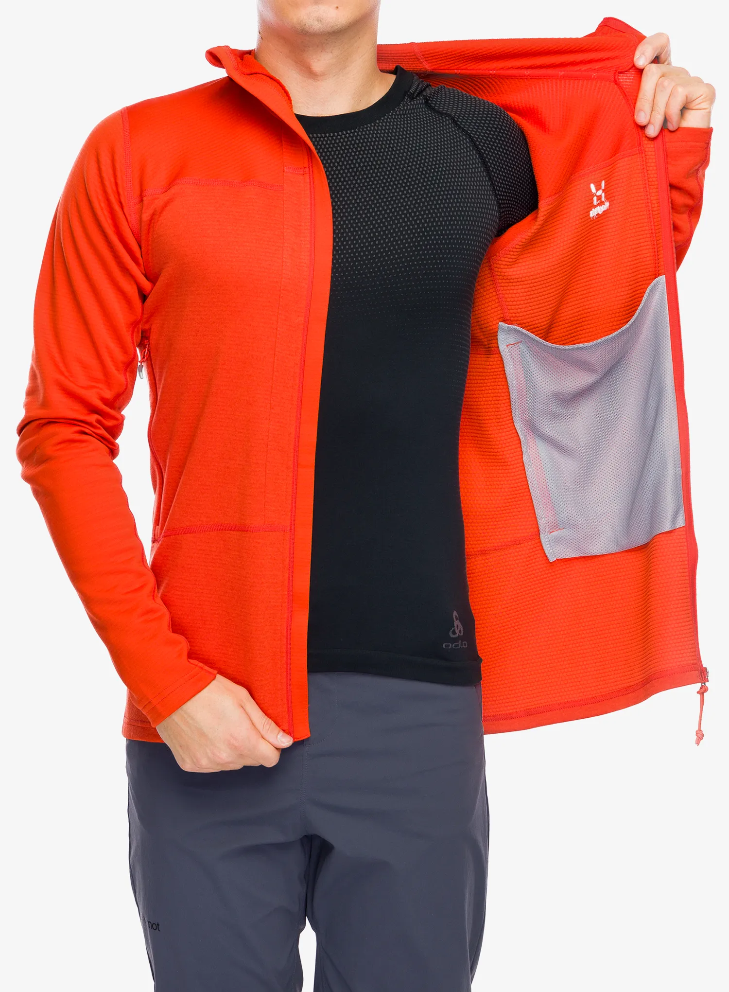 Majica s kapuljačom Haglofs ROC Flash Mid Hood