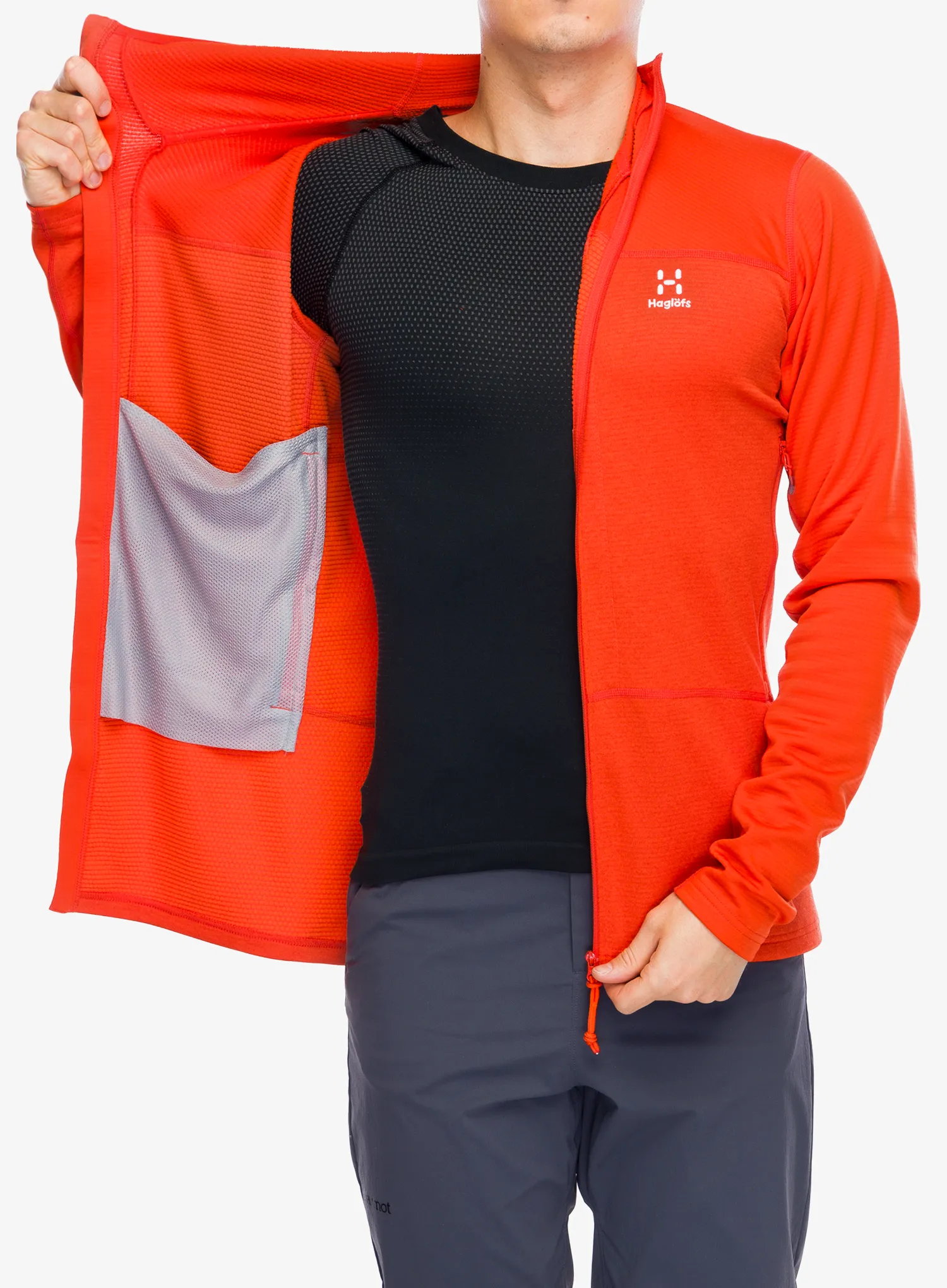 Majica s kapuljačom Haglofs ROC Flash Mid Hood