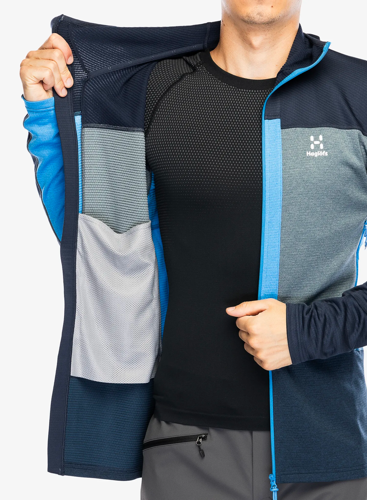 Majica s kapuljačom Haglofs ROC Flash Mid Hood