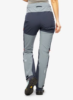 Ženske softshell hlače Haglofs ROC Sight Softshell Pant - steel blue/tarn blue