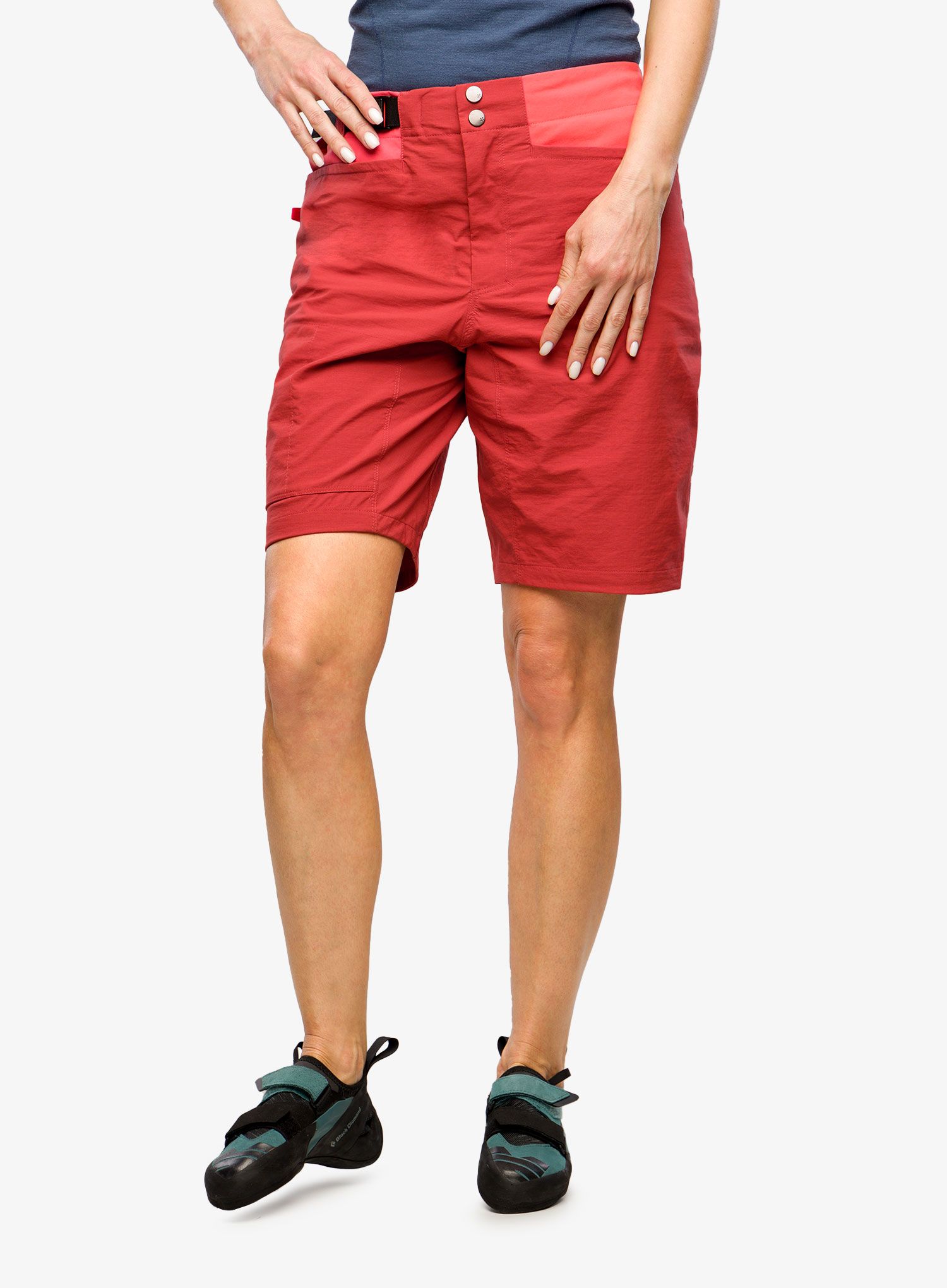 Ženske penjačke kratke hlače Haglofs ROC Spitz Shorts - corrosion/poppy red