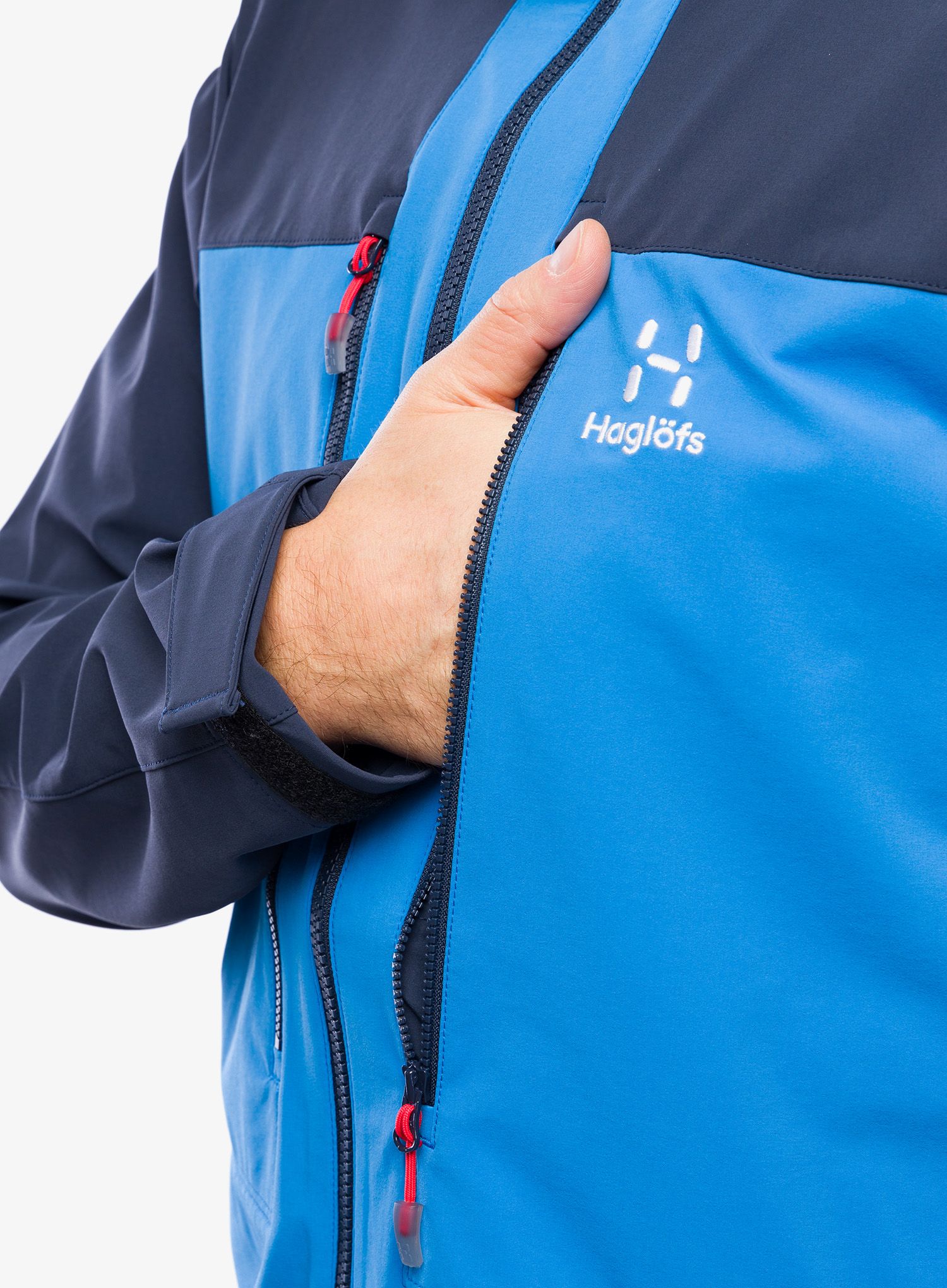 Softshell jakna Haglofs Roc Sight Softshell Jacket - nordic blue/tarn