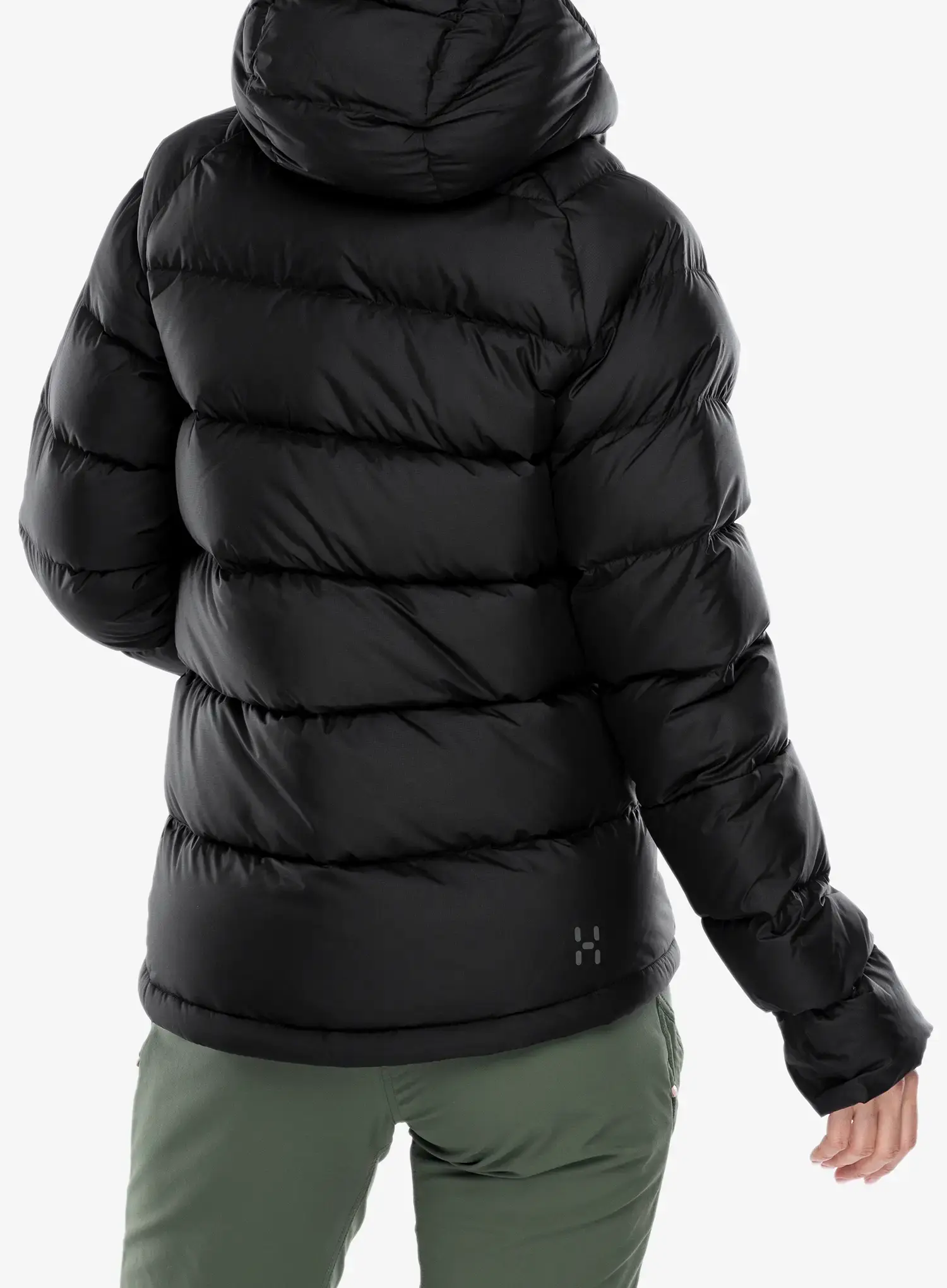 Ženska perjana jakna Haglofs Rosson Down Hood - true black
