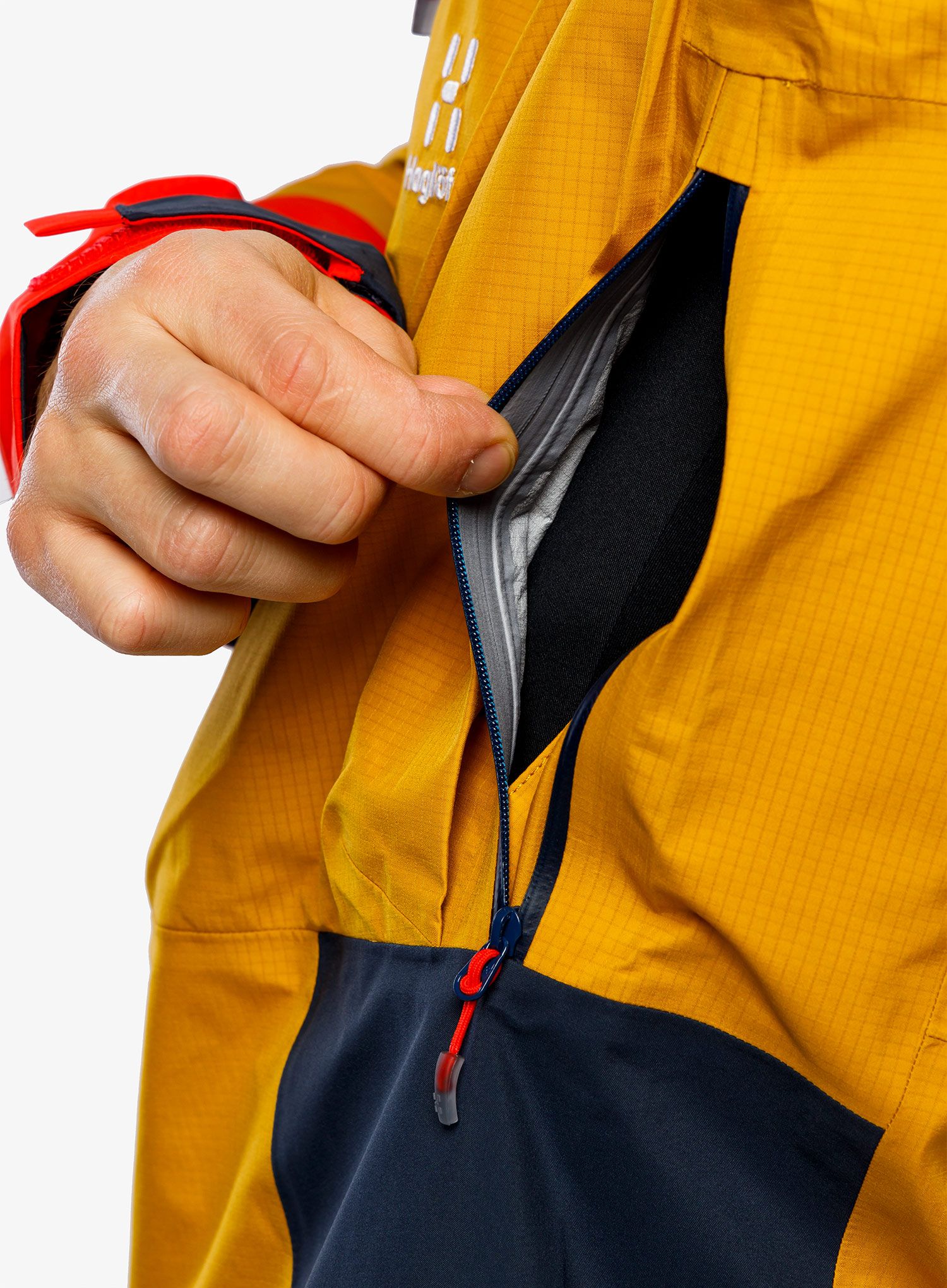GORE TEX jakna Haglofs Spitz GTX Pro Jacket - autumn leaves/tarn blue