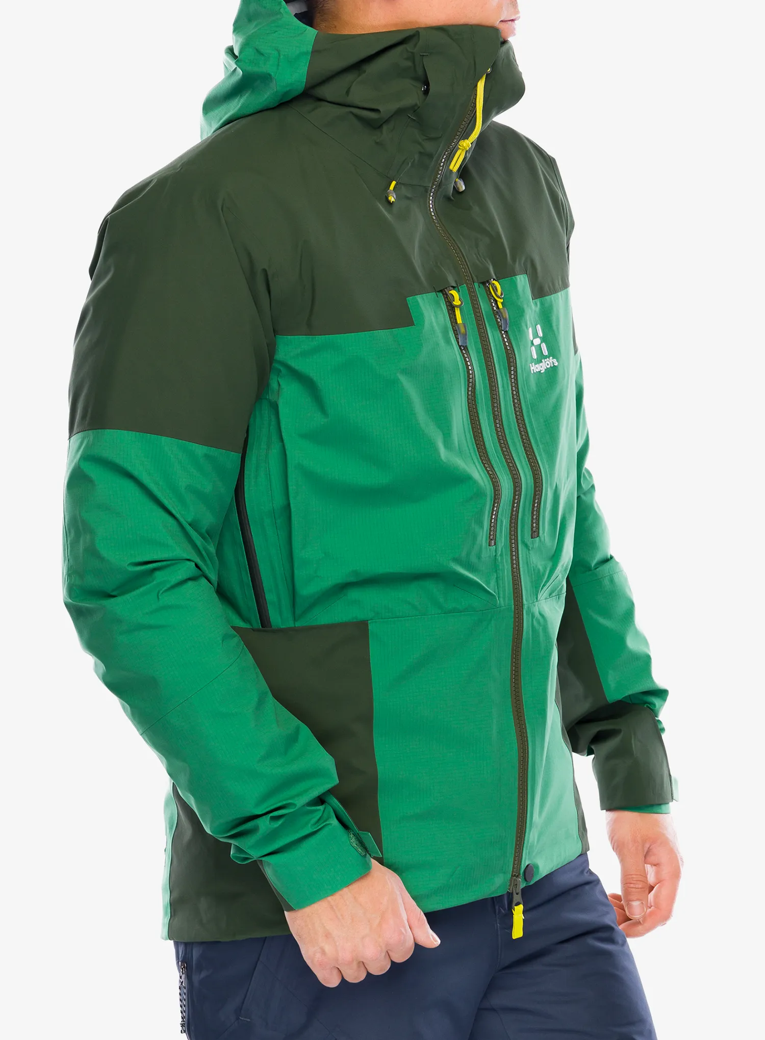 GORE TEX jakna Haglofs Spitz GTX Pro Jacket - seaweed green/dk jelly green