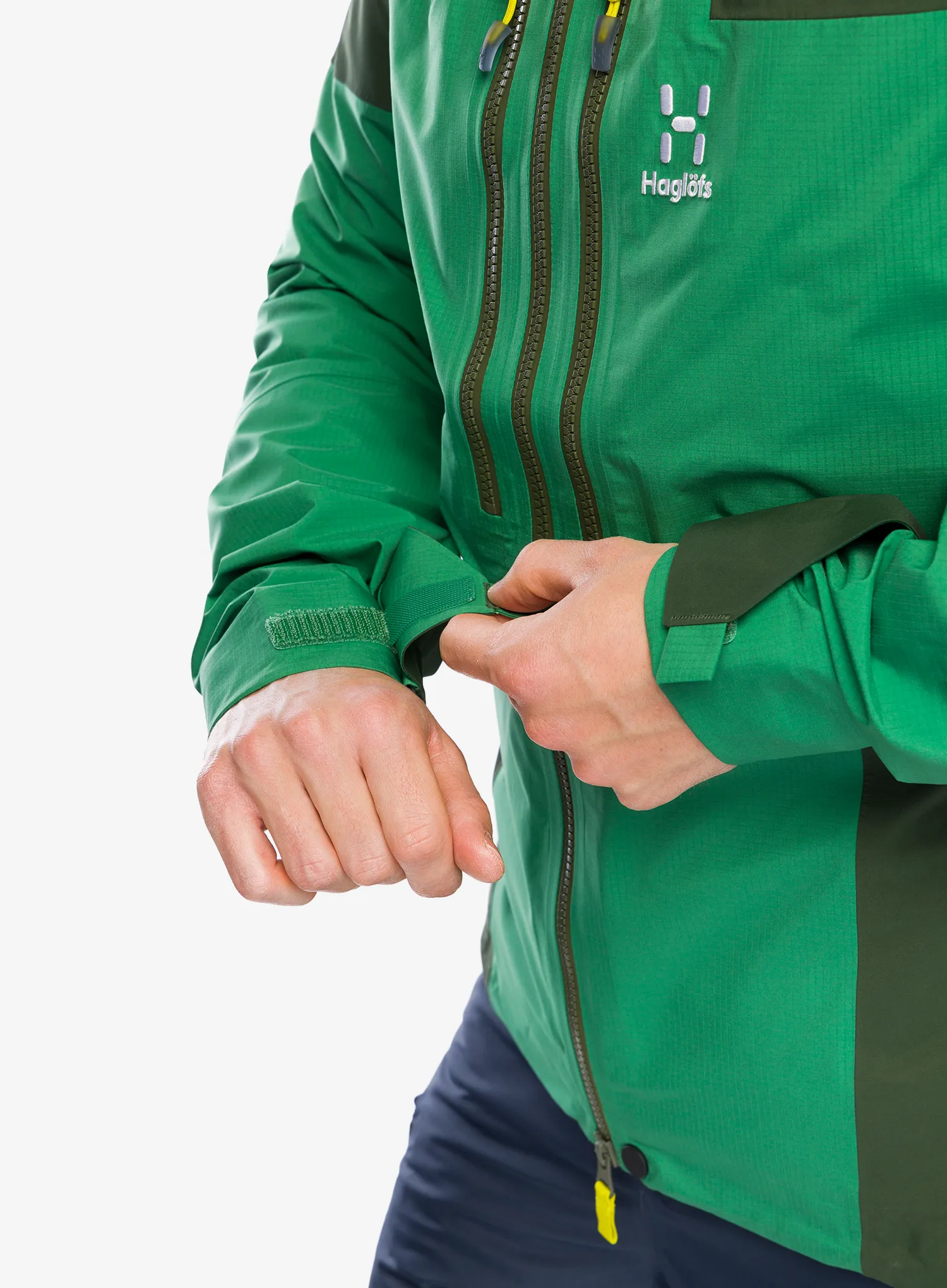 GORE TEX jakna Haglofs Spitz GTX Pro Jacket - seaweed green/dk jelly green