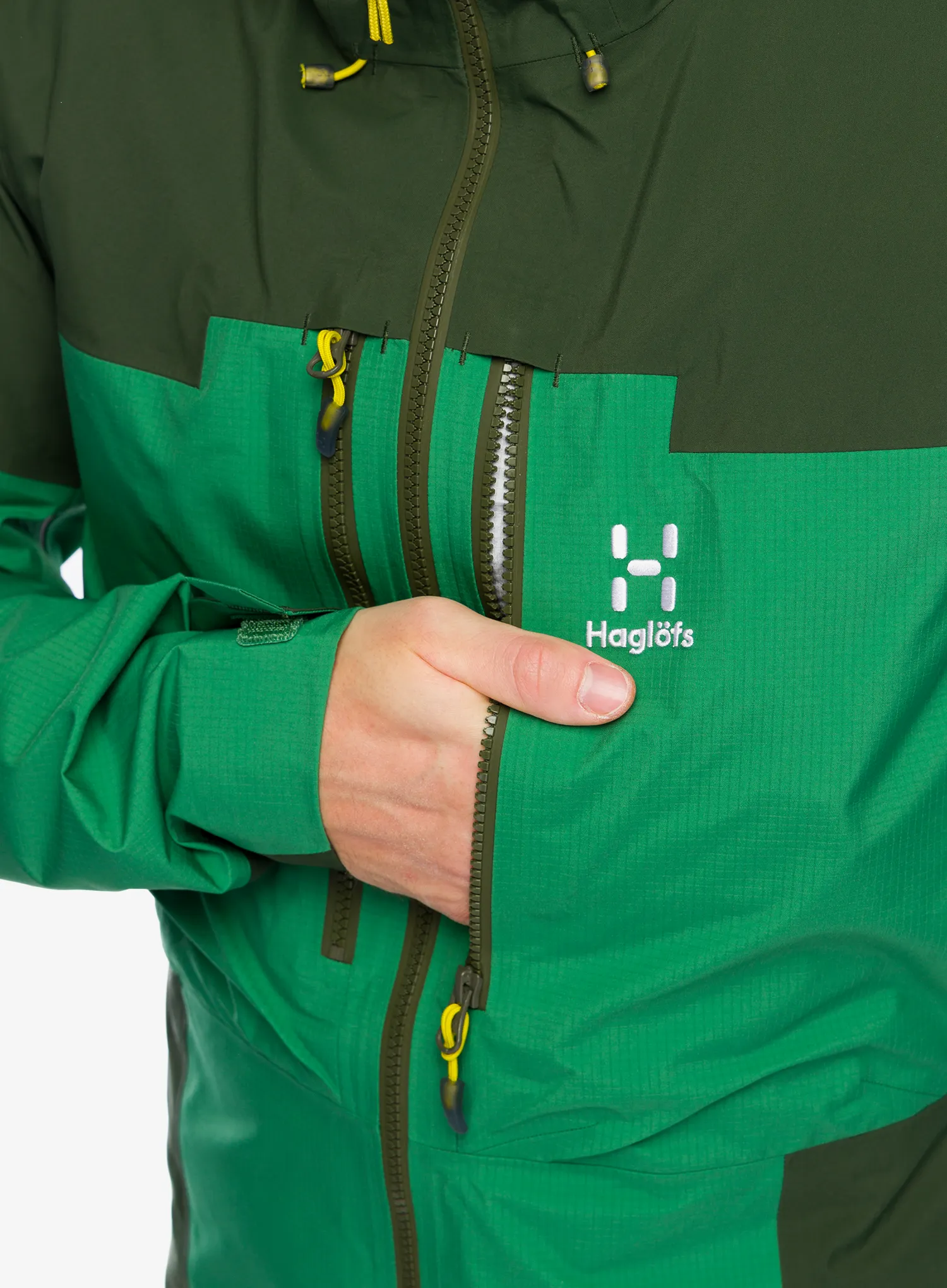 GORE TEX jakna Haglofs Spitz GTX Pro Jacket - seaweed green/dk jelly green