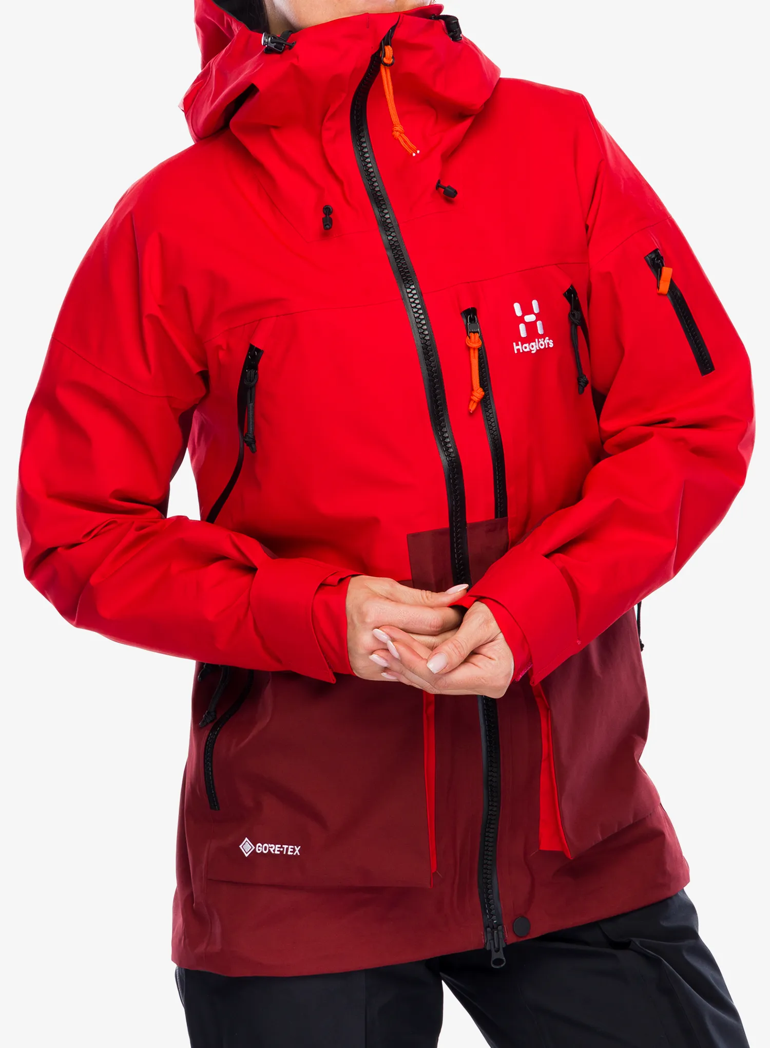 Ženska jakna s membranom Haglofs Vassi GTX Jacket - bright red/carmine red