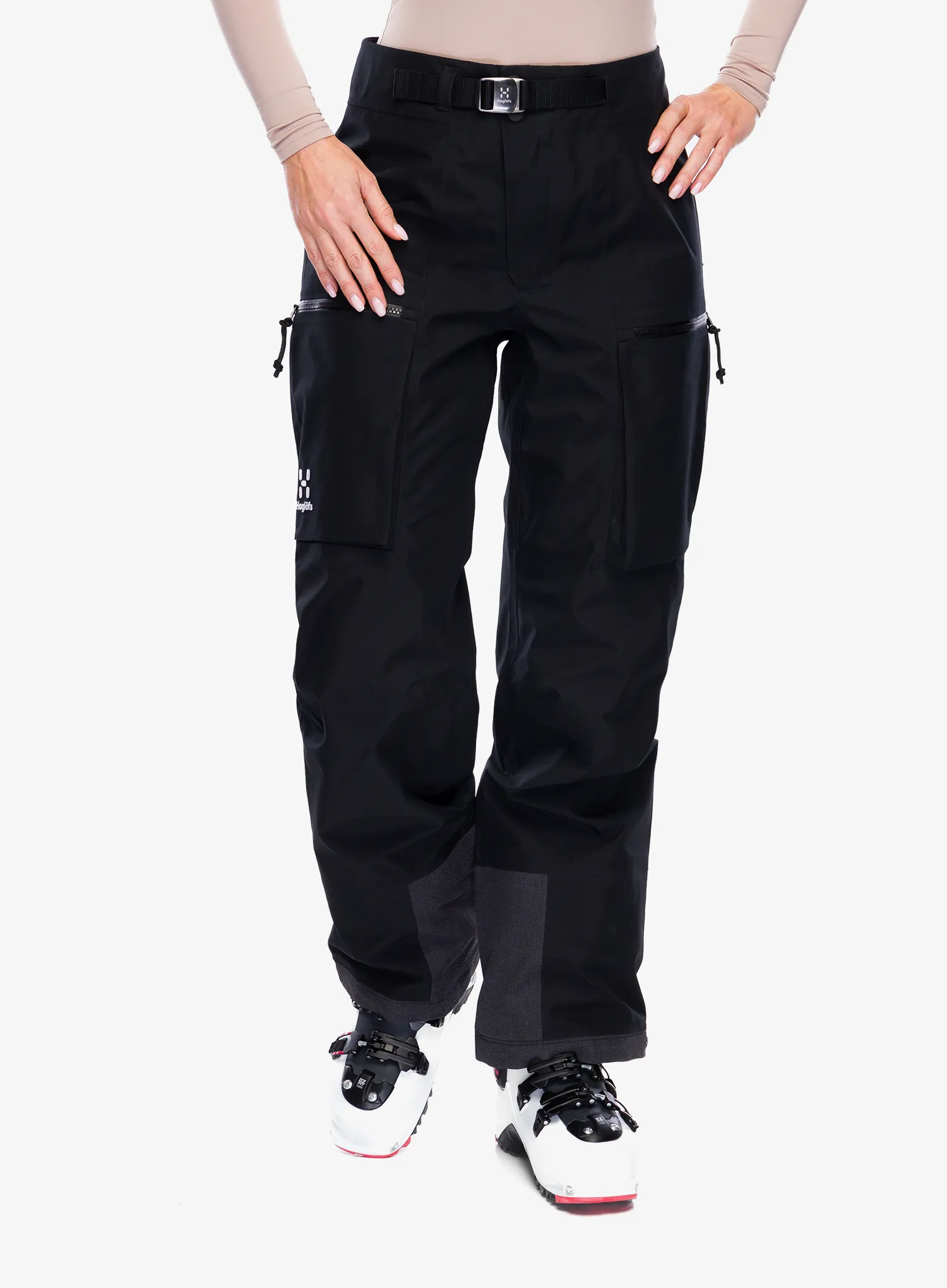 Ženske skijaške hlače Haglofs Vassi GTX Pant - true black