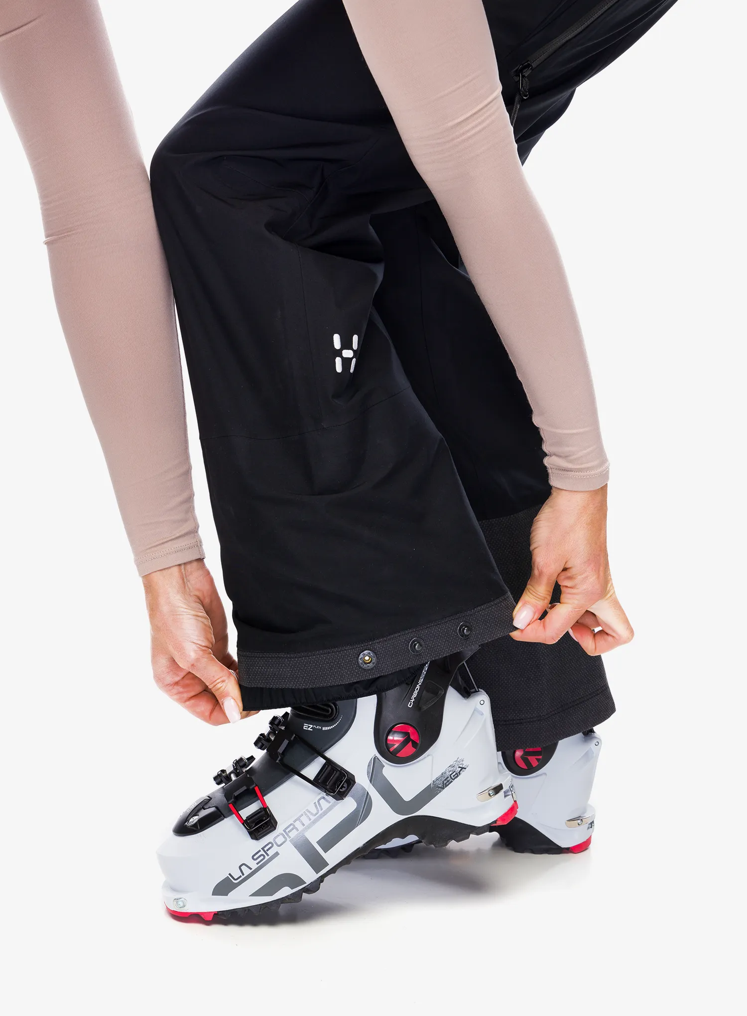 Ženske skijaške hlače Haglofs Vassi GTX Pant - true black