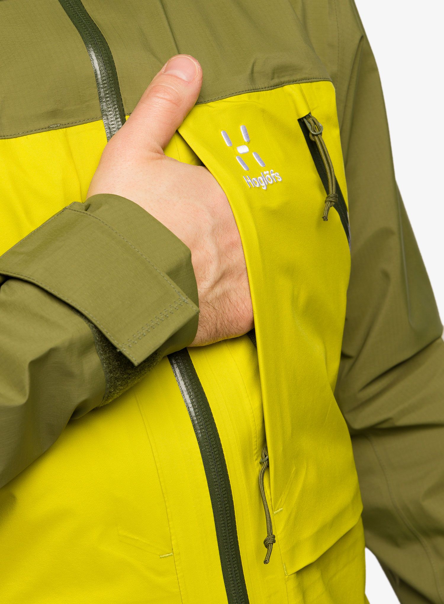 Jakna za turno skijanje Haglofs Vassi Touring GTX Jacket - aurora/olive green