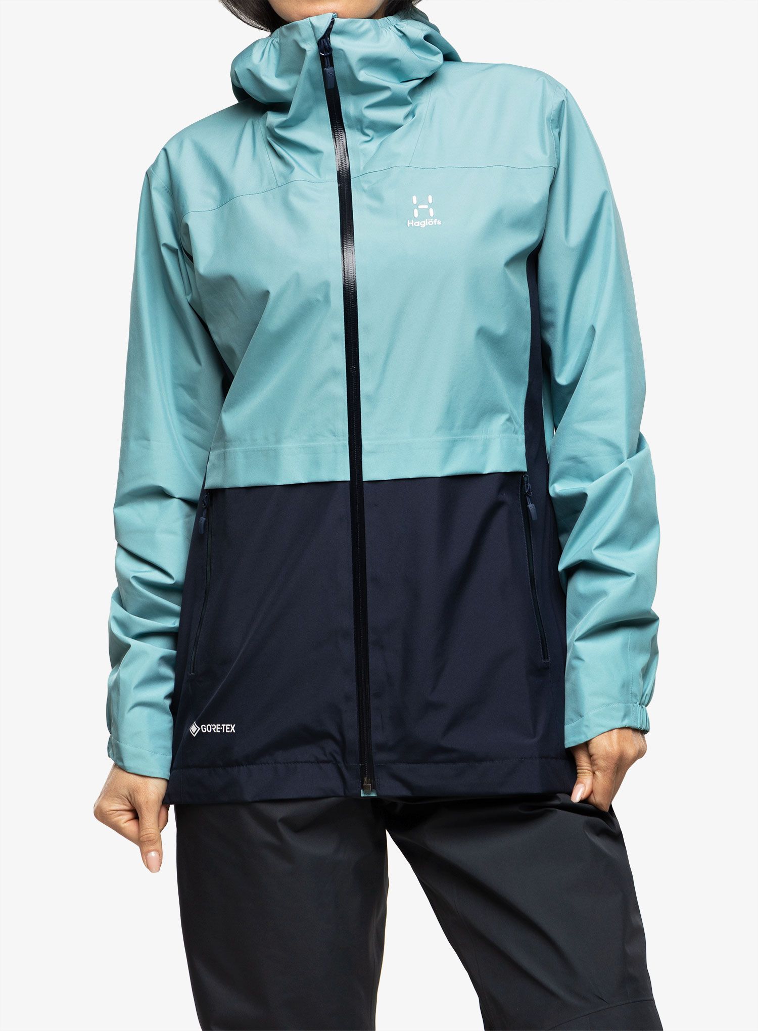 GORE-TEX ženska jakna Haglofs Wilda GTX Jacket - frost blue/tarn blue