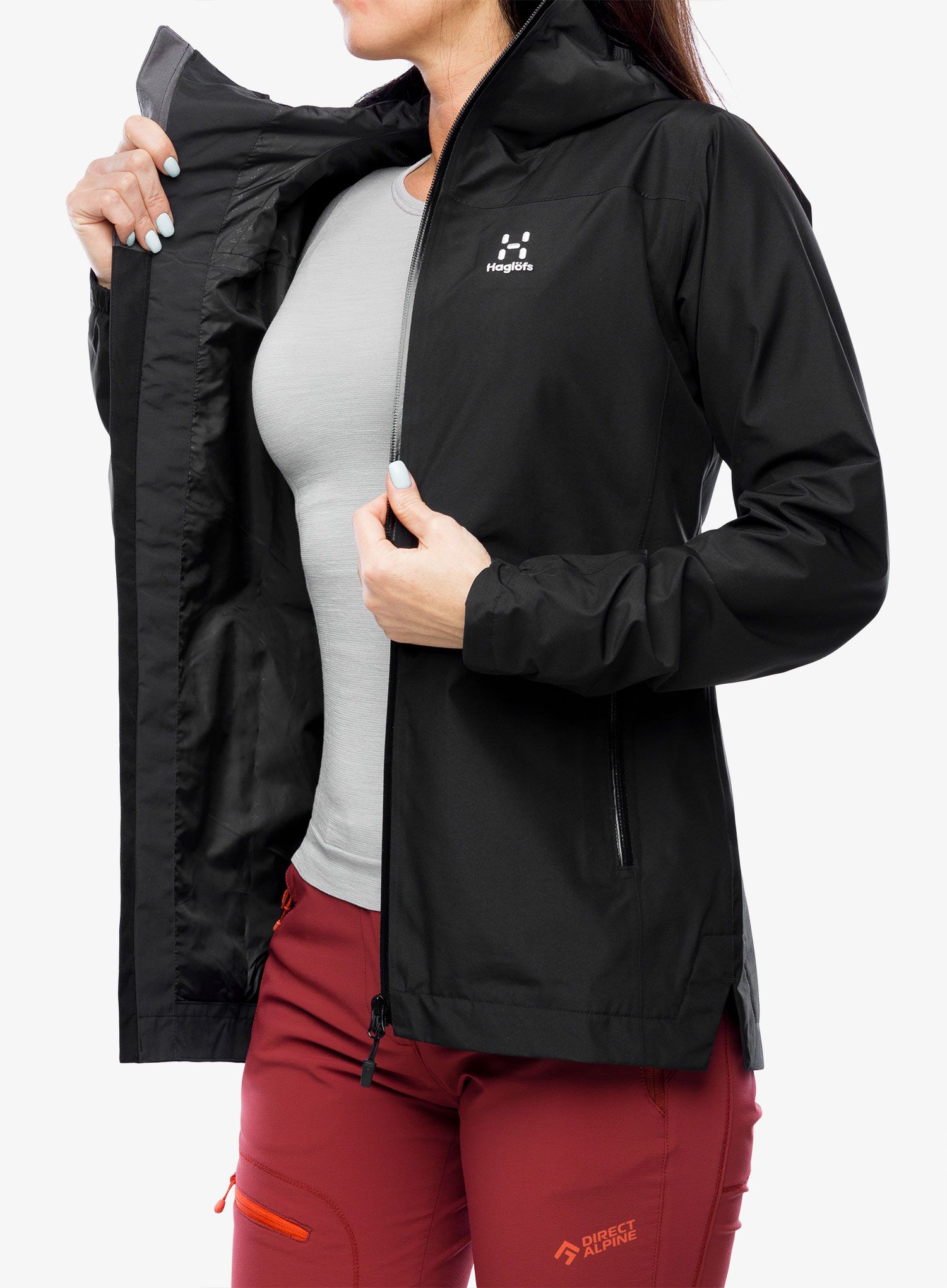 Ženska jakna Haglofs Wilda GTX Jacket - true black