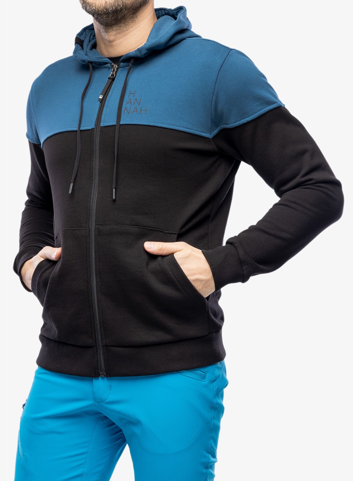 Majica s kapuljačom Hannah Fezco Hoody - anthracite/dark denim