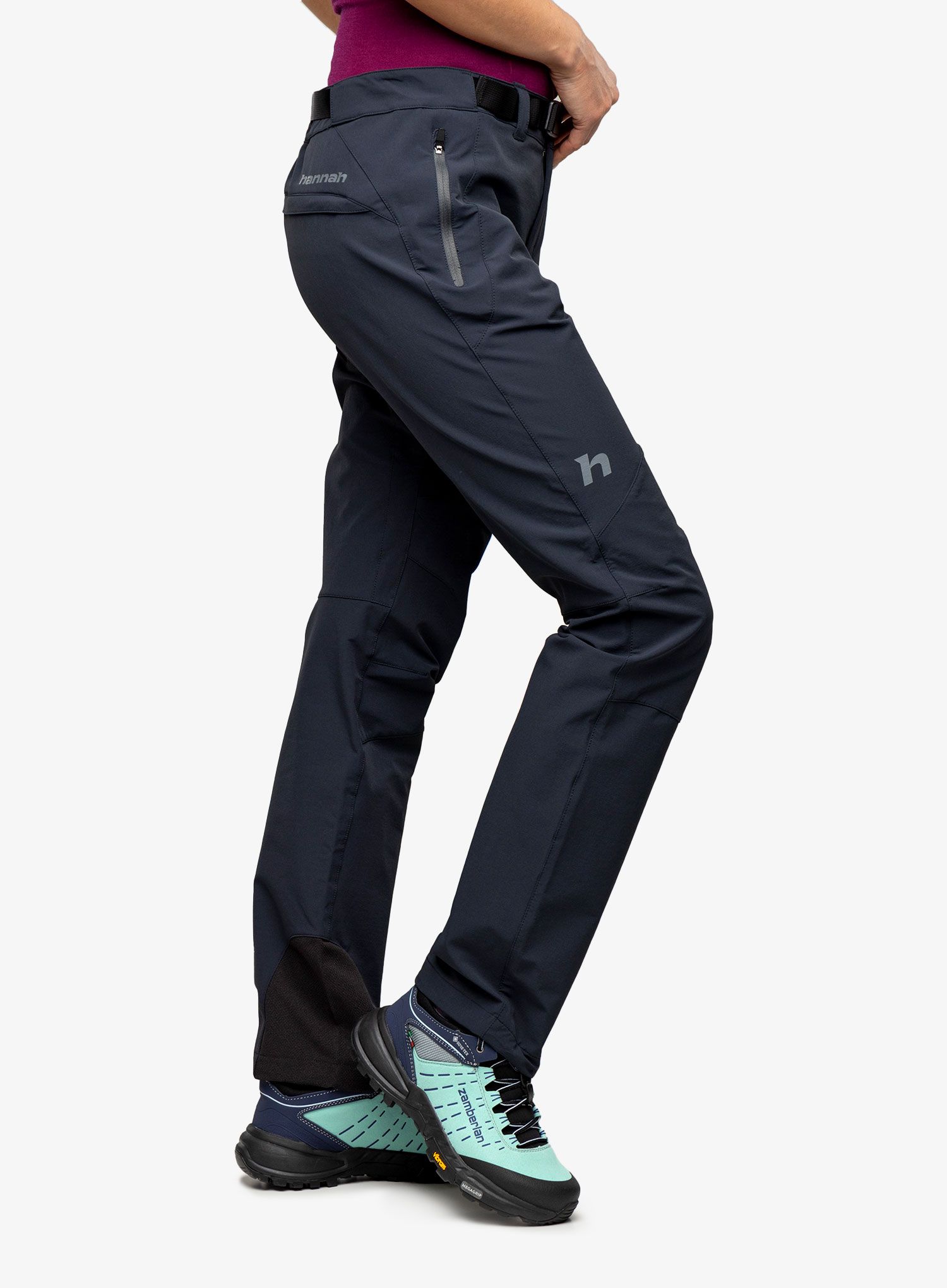 Ženske softshell hlače Hannah Garwynet - anthracite II