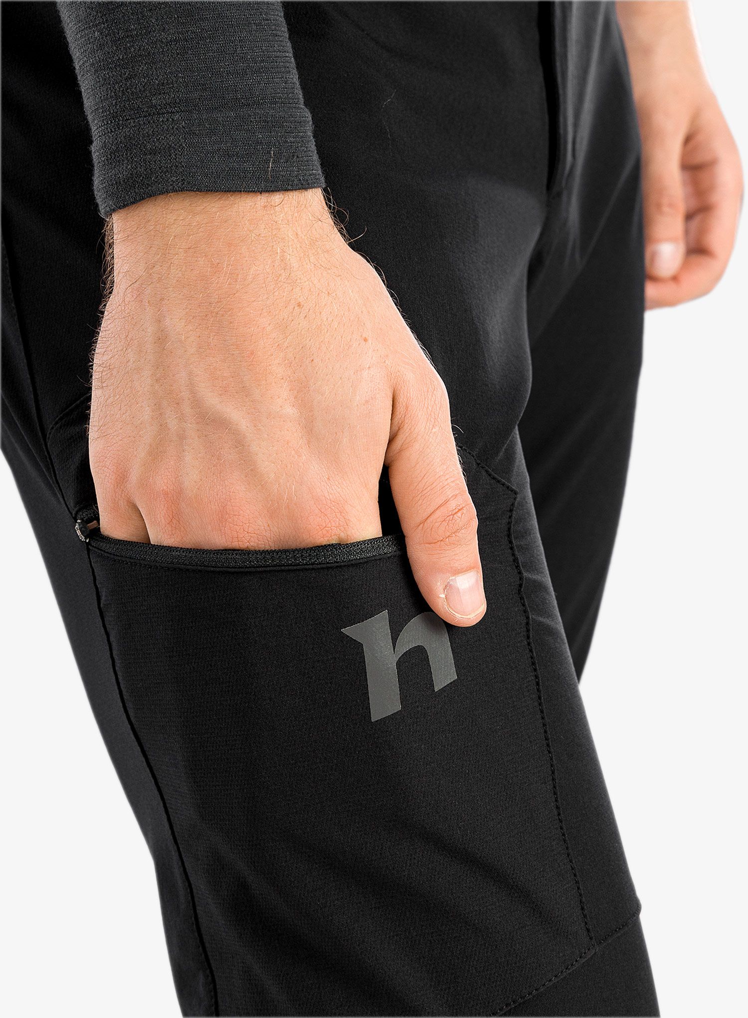 Softshell hlače Hannah Huntley - anthracite II