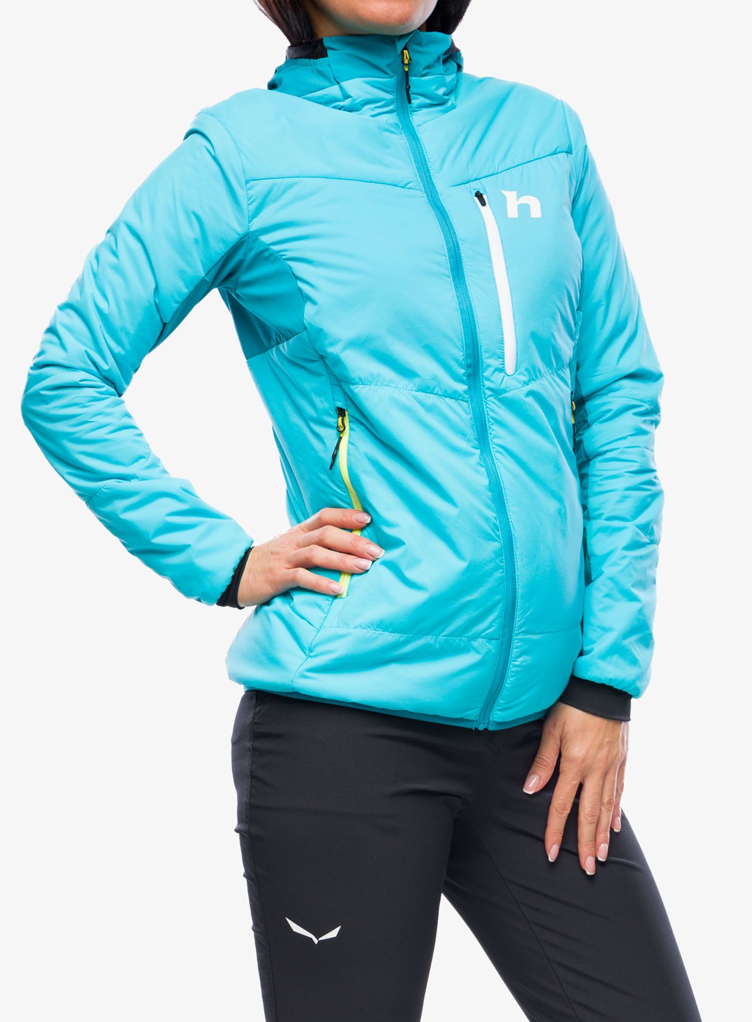 Ženska hibridna jakna Hannah Nava Hoody - scuba blue/enamel blue
