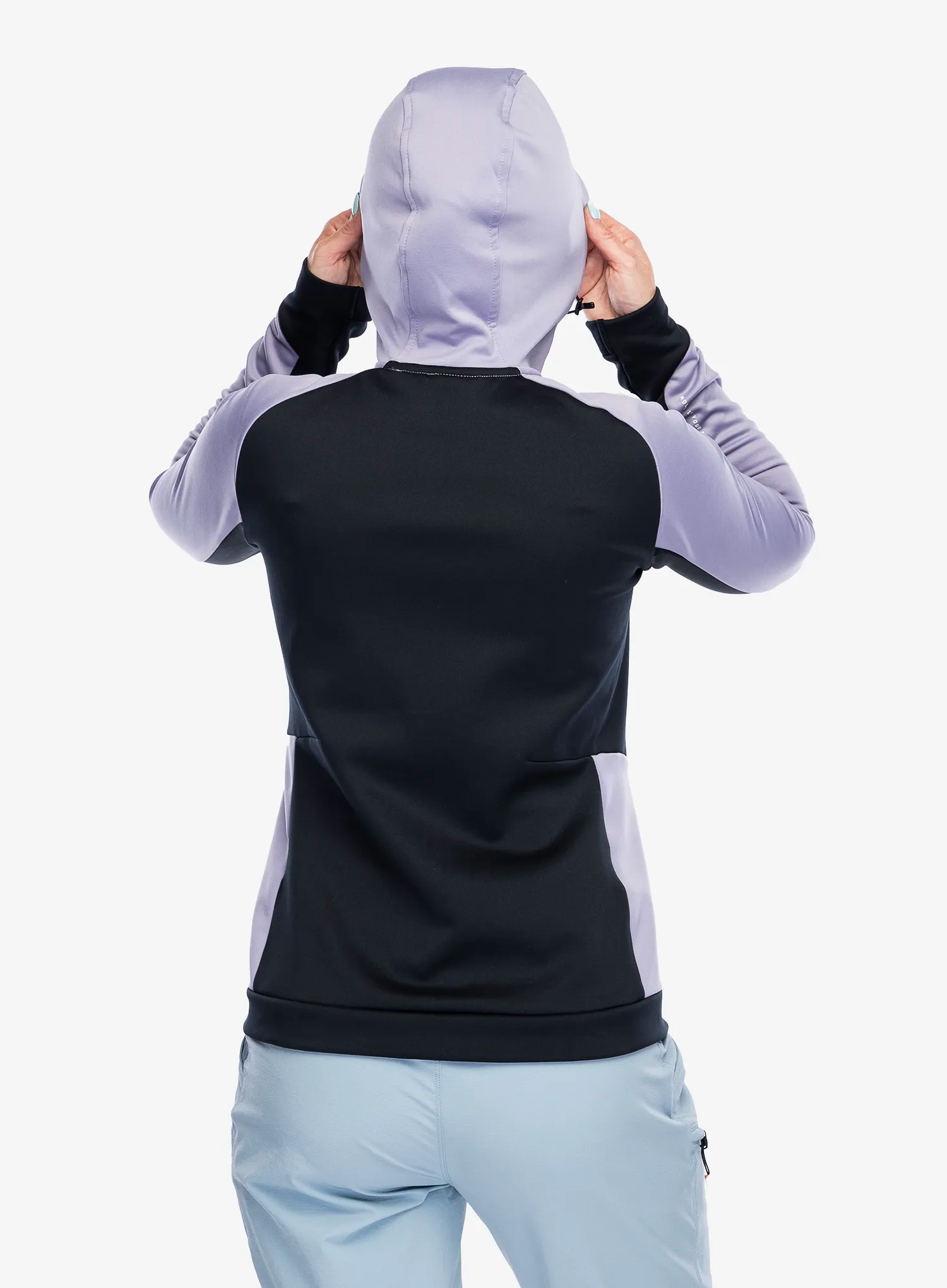 Ženska dukserica od flisa Hannah Nela Hoody - lavender aura/anthracite