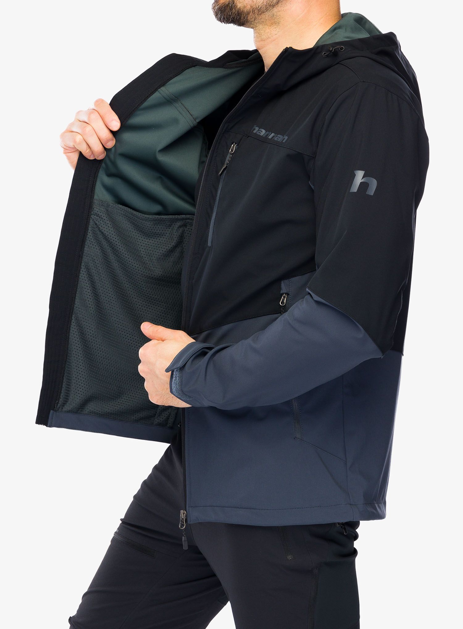 Softshell jakna Hannah Shelton Lite - anthracite/india ink
