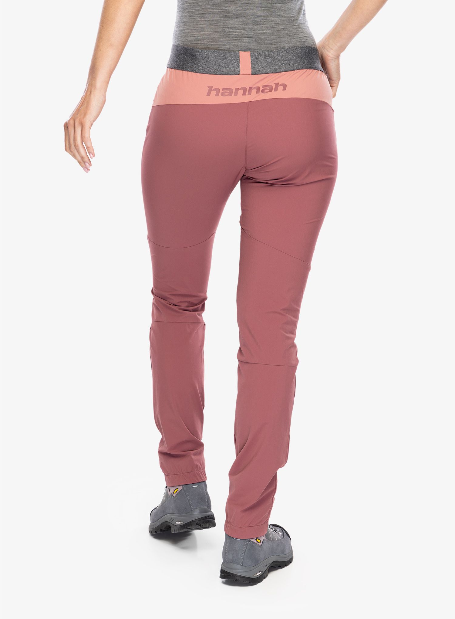 Ženske softshell hlače Hannah Torrent - roan rouge/canyon rose