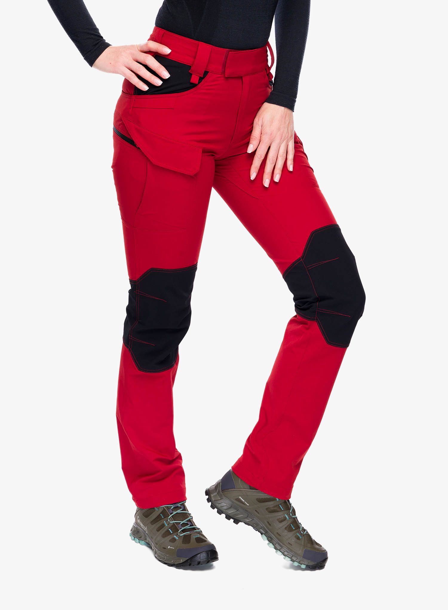 Ženske taktičke hlače Helikon-Tex Outdoor Tactical Pants - crimson sky/black