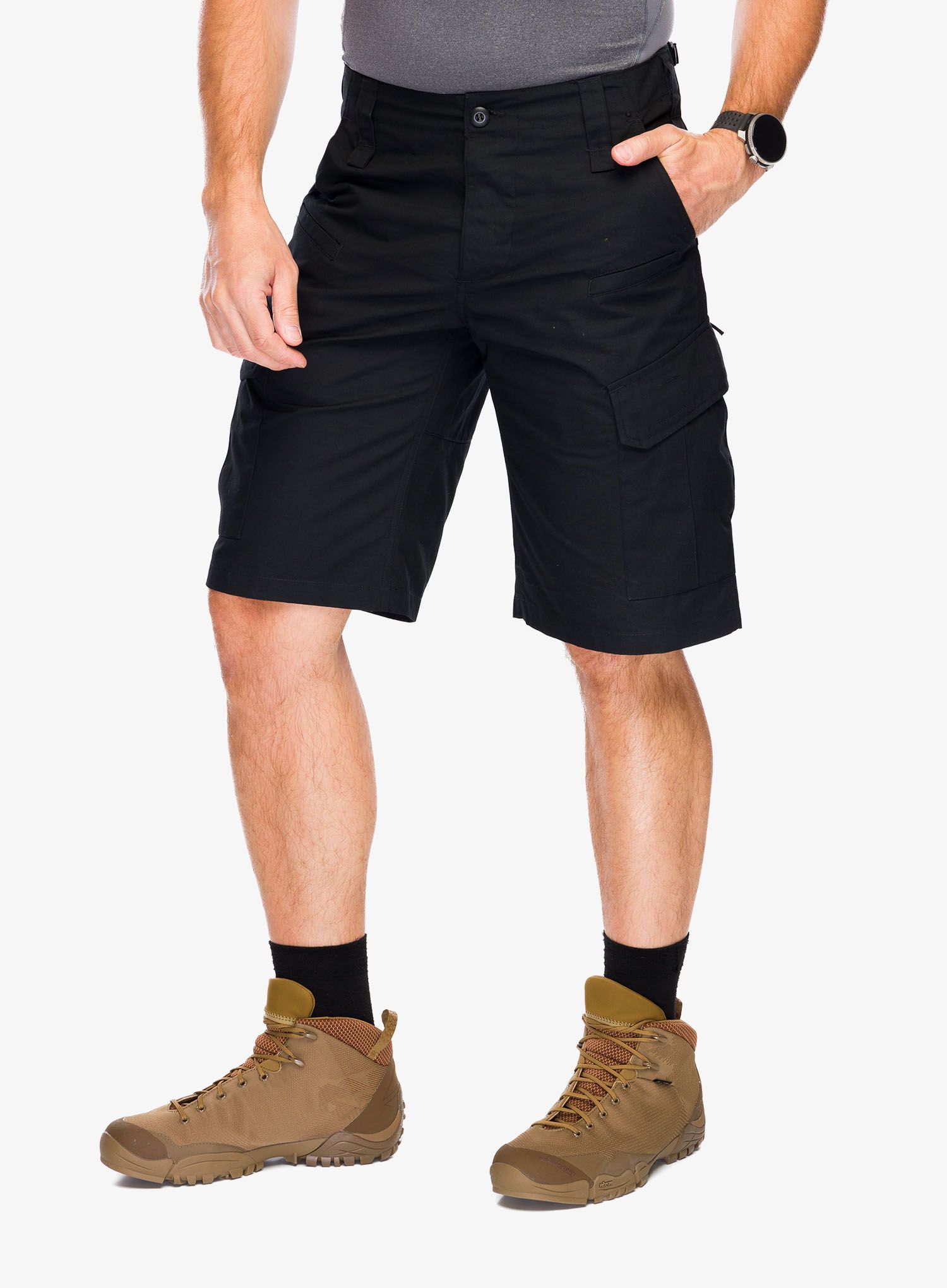 Taktičke kratke hlače Helikon-Tex CPU Shorts PolyCotton Ripstop - blac