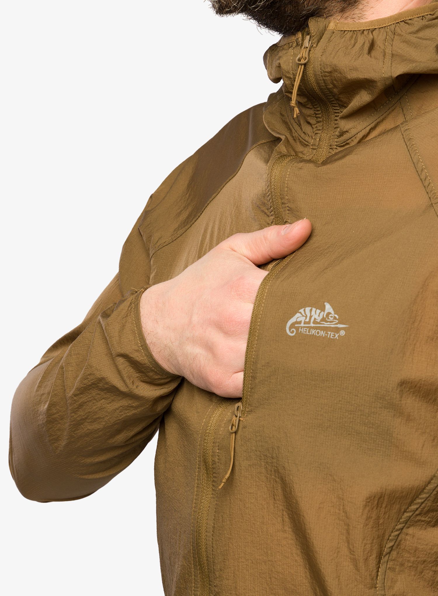 Vjetrovka Helikon-Tex Tramontane Wind Jacket WindPack - coyote