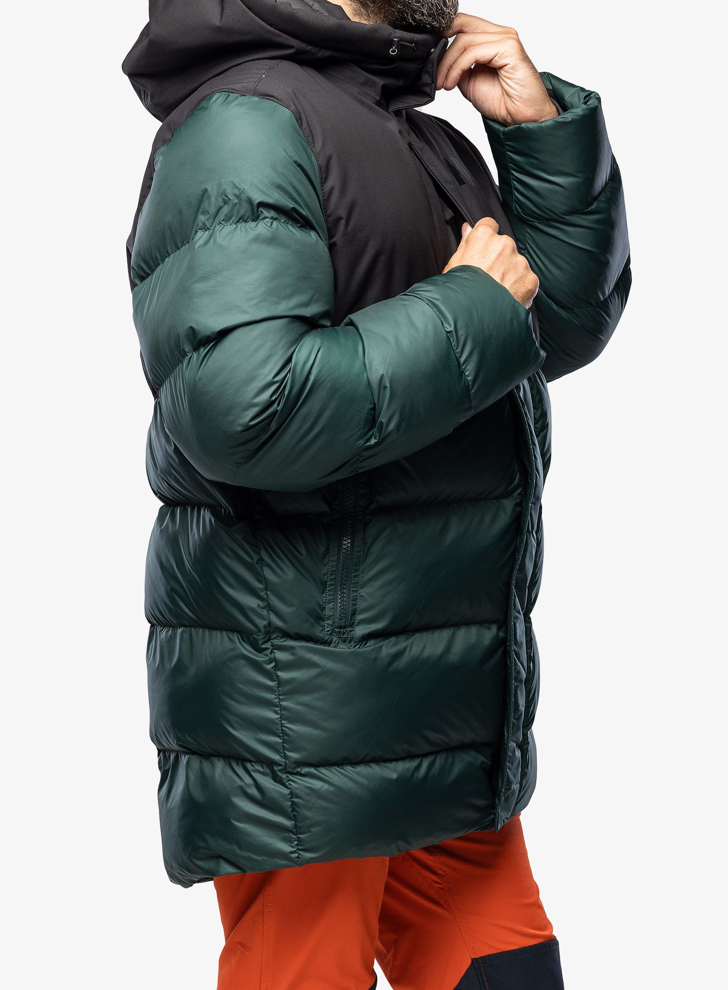 Jakna s postavom Helly Hansen Active Puffy Long Jacket - darkest spruce/black