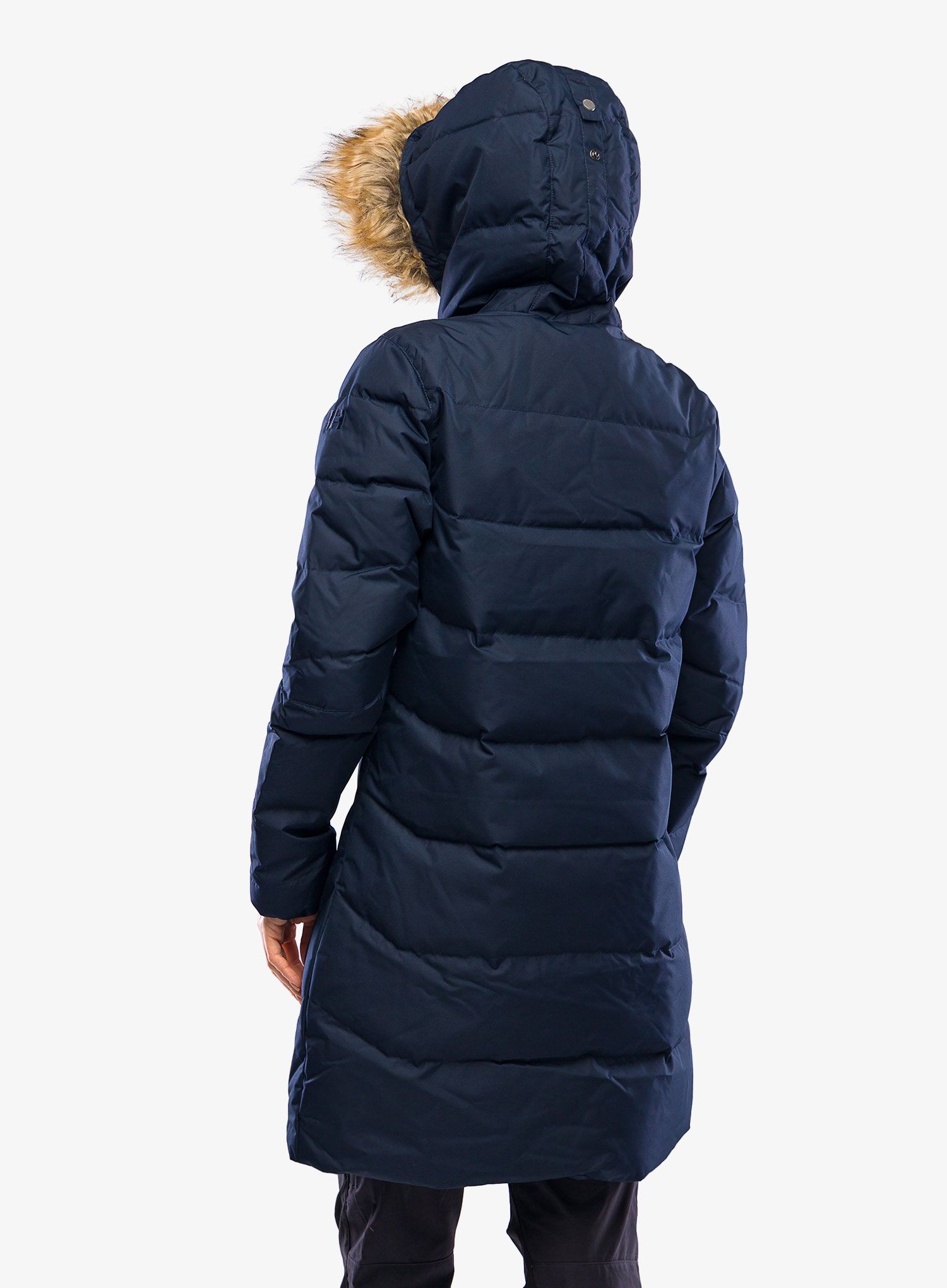 Ženski perjani kaput Helly Hansen Aden Down Parka - navy