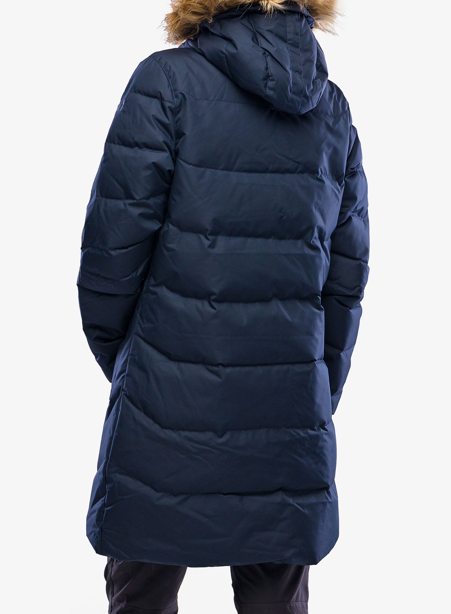 Ženski perjani kaput Helly Hansen Aden Down Parka - navy
