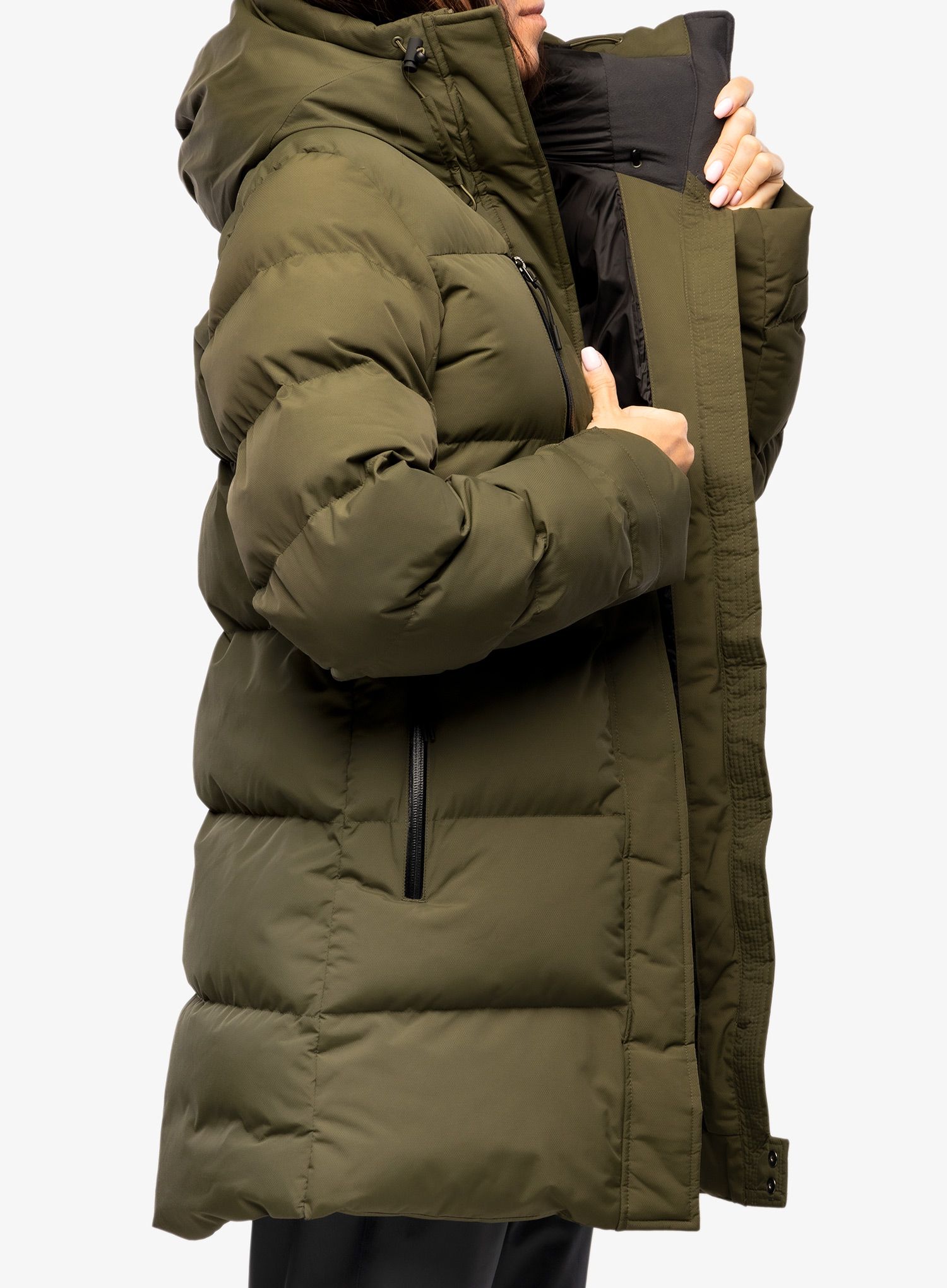 Ženski kaput Helly Hansen Adore Puffy Parka - utylity green