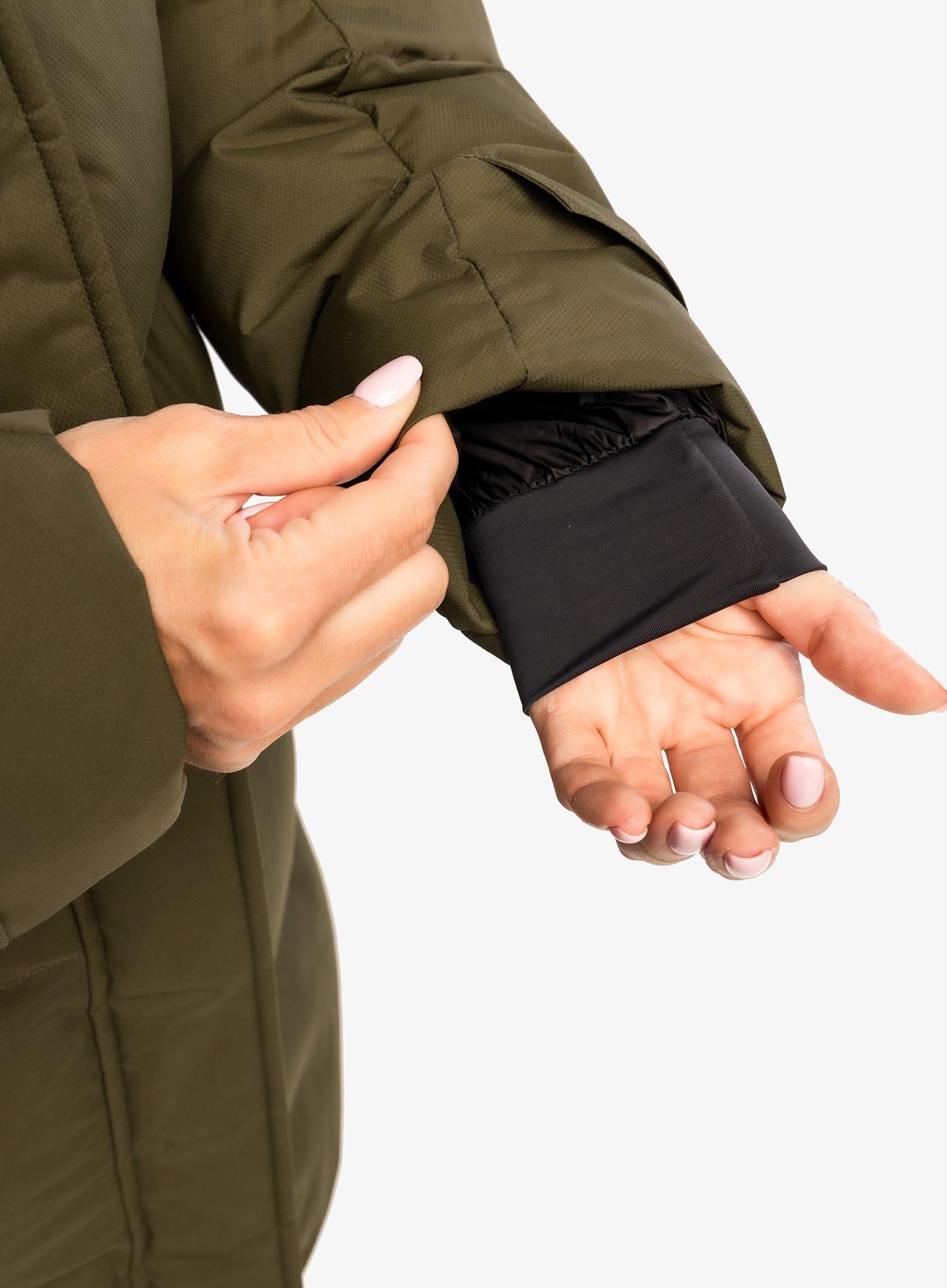Ženski kaput Helly Hansen Adore Puffy Parka - utylity green