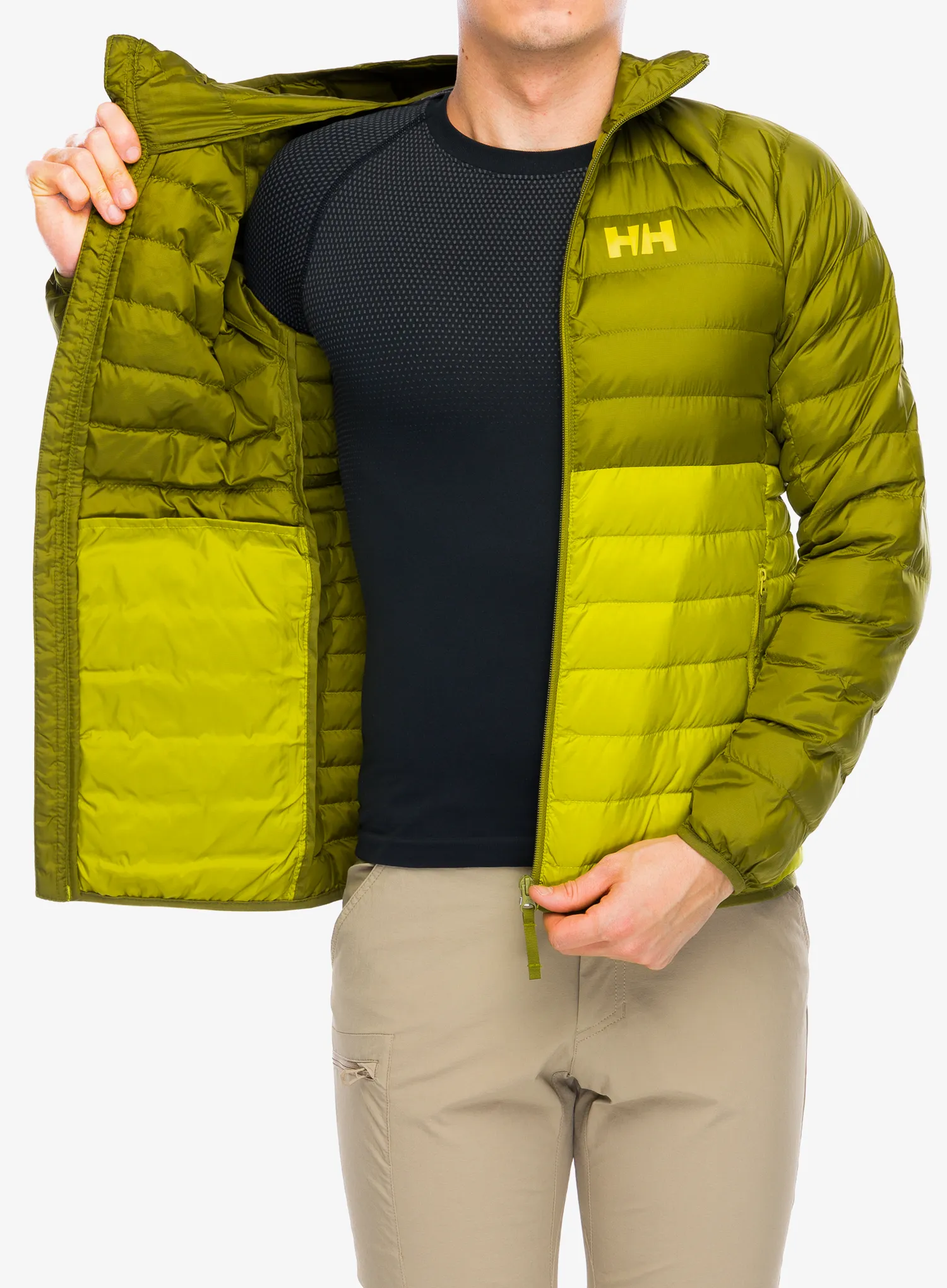 Jakna s postavom Helly Hansen Banff Hooded Insulator - neon moss/utility green