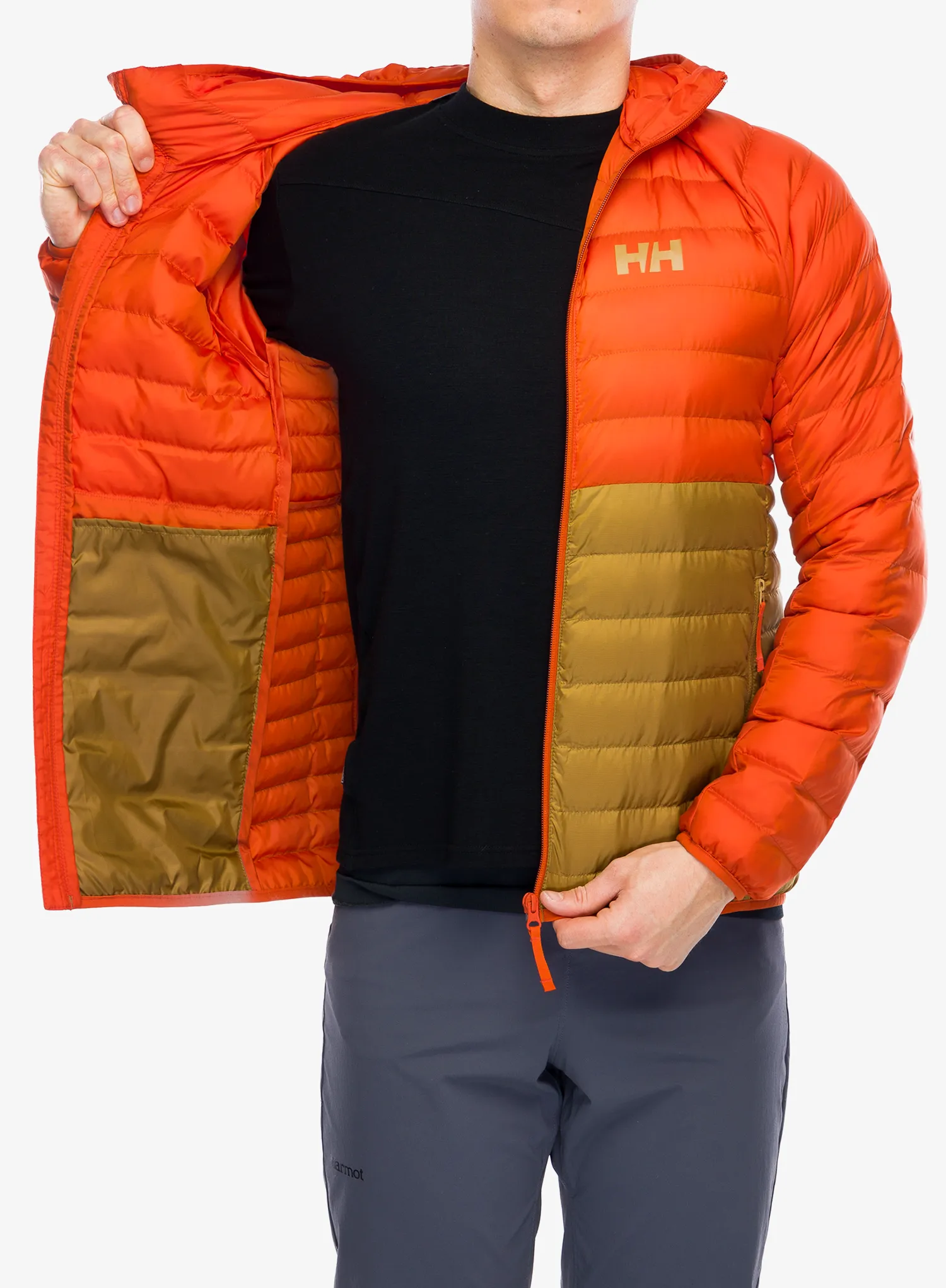Jakna s postavom Helly Hansen Banff Hooded Insulator - patrol orange/lynx