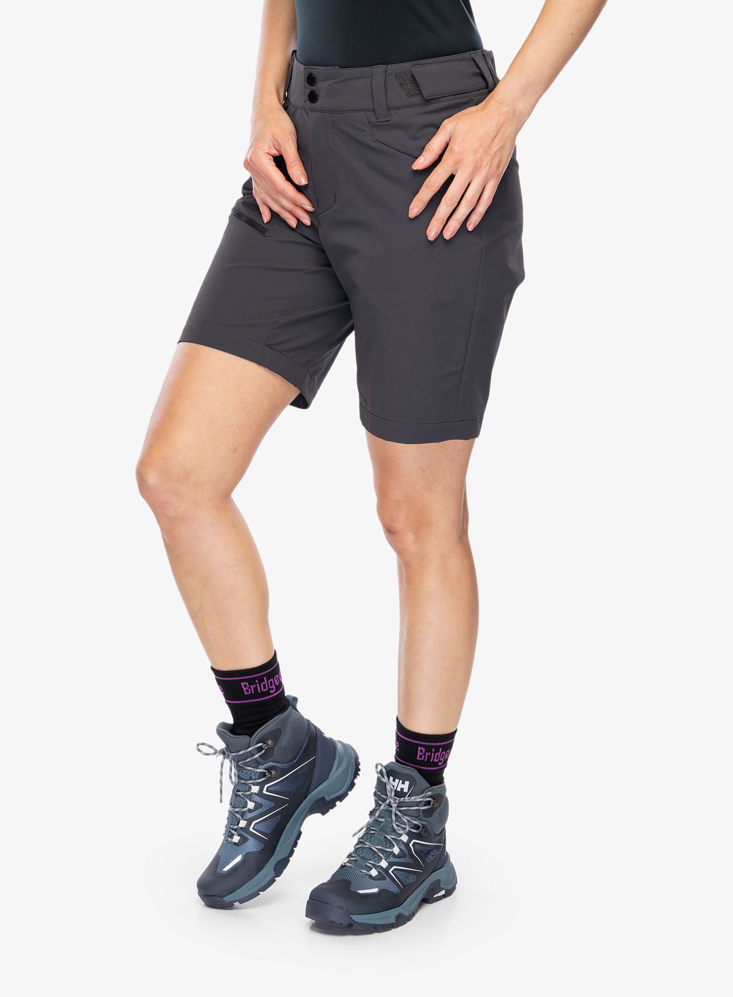 Ženske planinarske kratke hlače Helly Hansen Blaze Softshell Shorts - ebony
